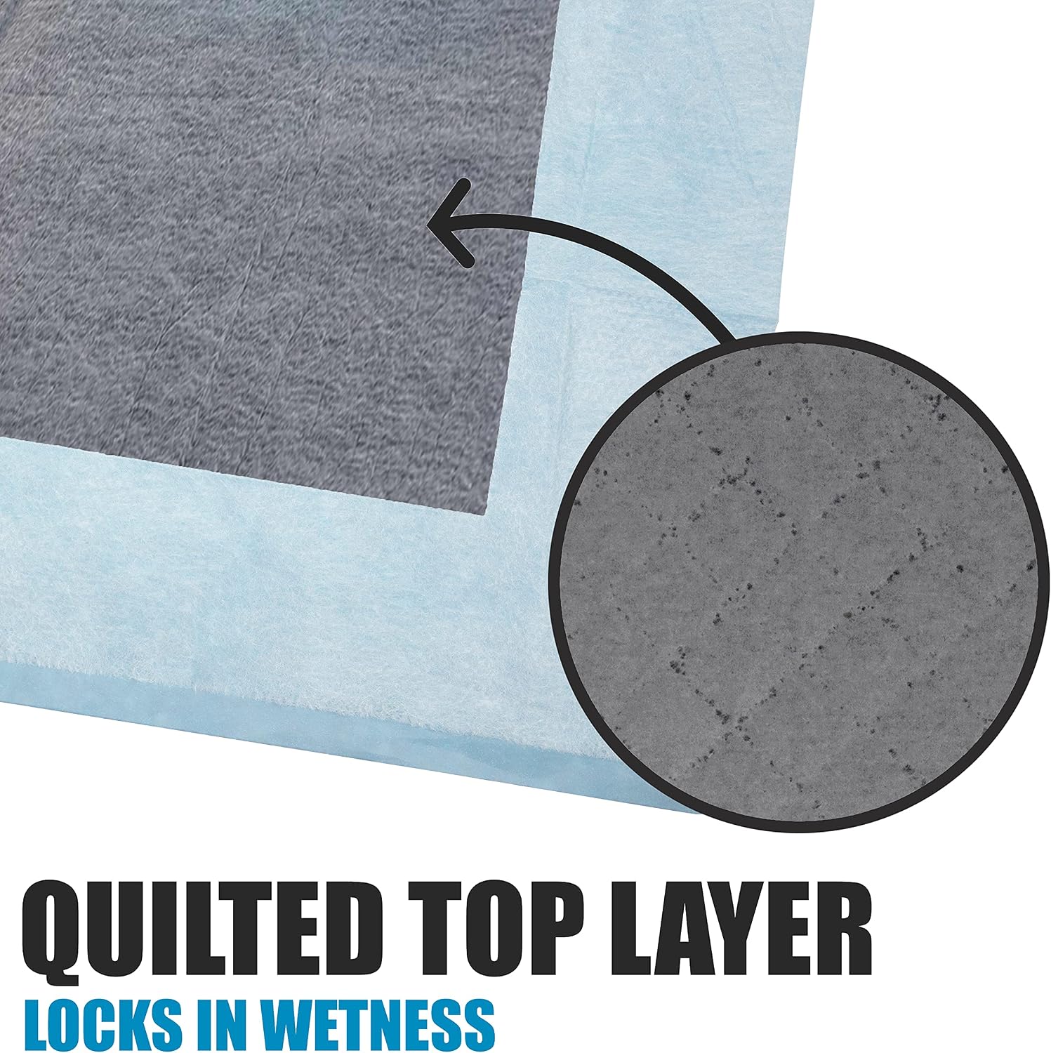 BV Puppy Pads Leak-Proof 100 Count 22"x 22" - Absorbent Pee Pads for Dogs with 6-Layer Design, Rapid Dry Sheet & Built-in Attractant - Dog Pad with Odor Control, Perfect for Puppies & Senior Dogs