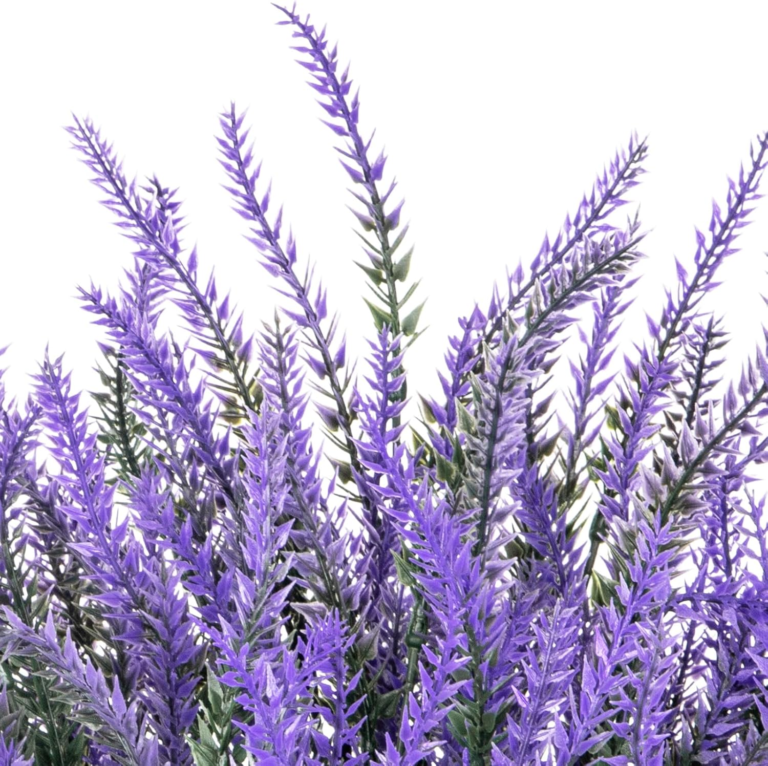 10 Bundles Fake Flowers Artificial Lavender Plants, Purple