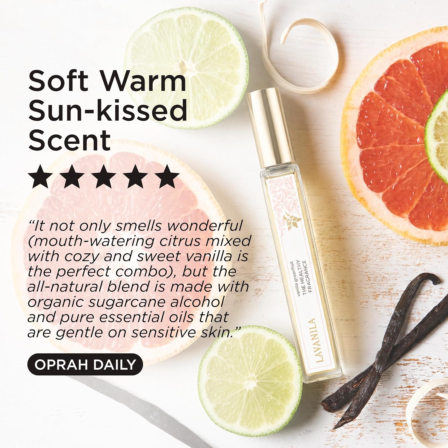 Lavanila Vanilla Grapefruit Perfume for Women, 1.7 Fl Oz | Clean Vanilla Perfume, Long Lasting Women’s Eau de Parfum with Madagascar Vanilla – Natural Fragrance, Women’s Fragrances