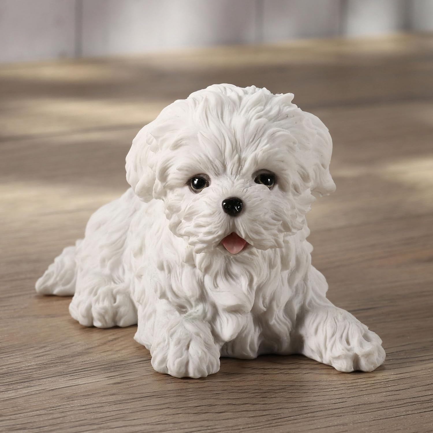 Veronese Design Maltese White Terrier Puppy Dog Animal Resin Figurine
