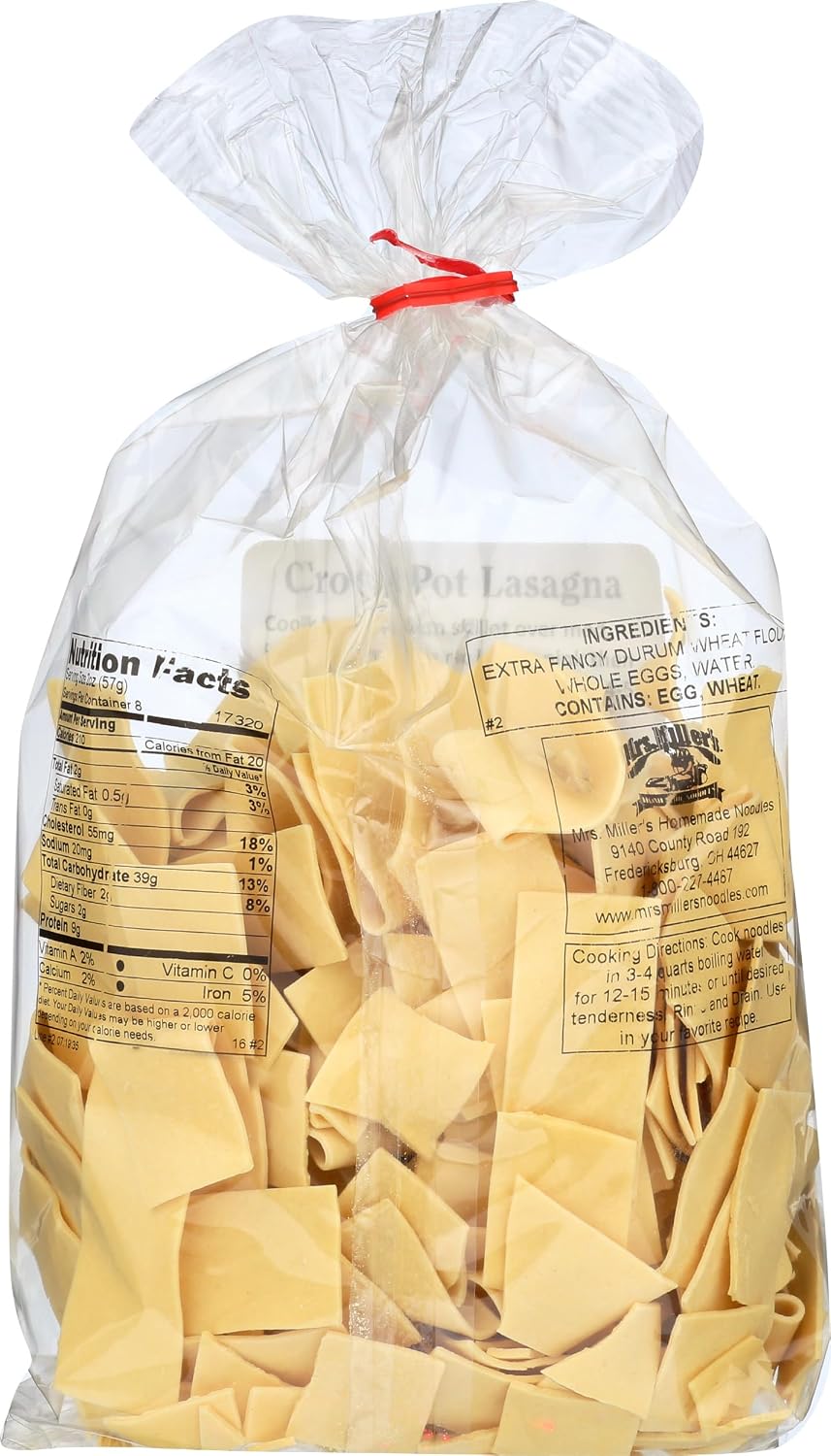 Mrs. Miller's Homemade Old Fashioned Egg Noodles, Extra Wide, 16 OZ (Pack of 1)
