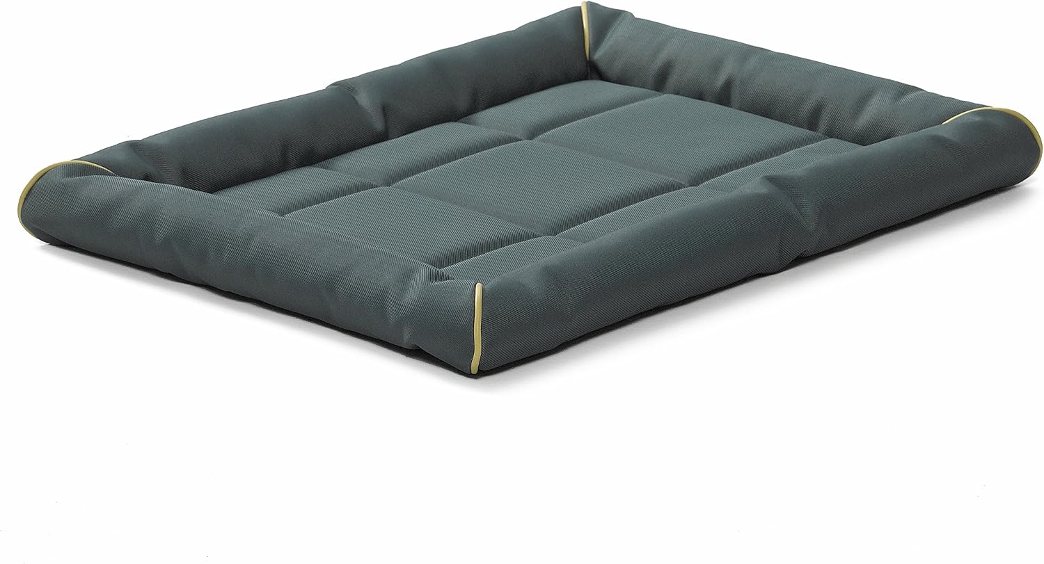 MidWest Homes for Pets Intermediate QuietTime MAXX Ultra-Rugged Dog Bed, Water & Odor Resistant, Bolstered Edge, Non-Slip Bottom, Fits 36-inch Crates, Black