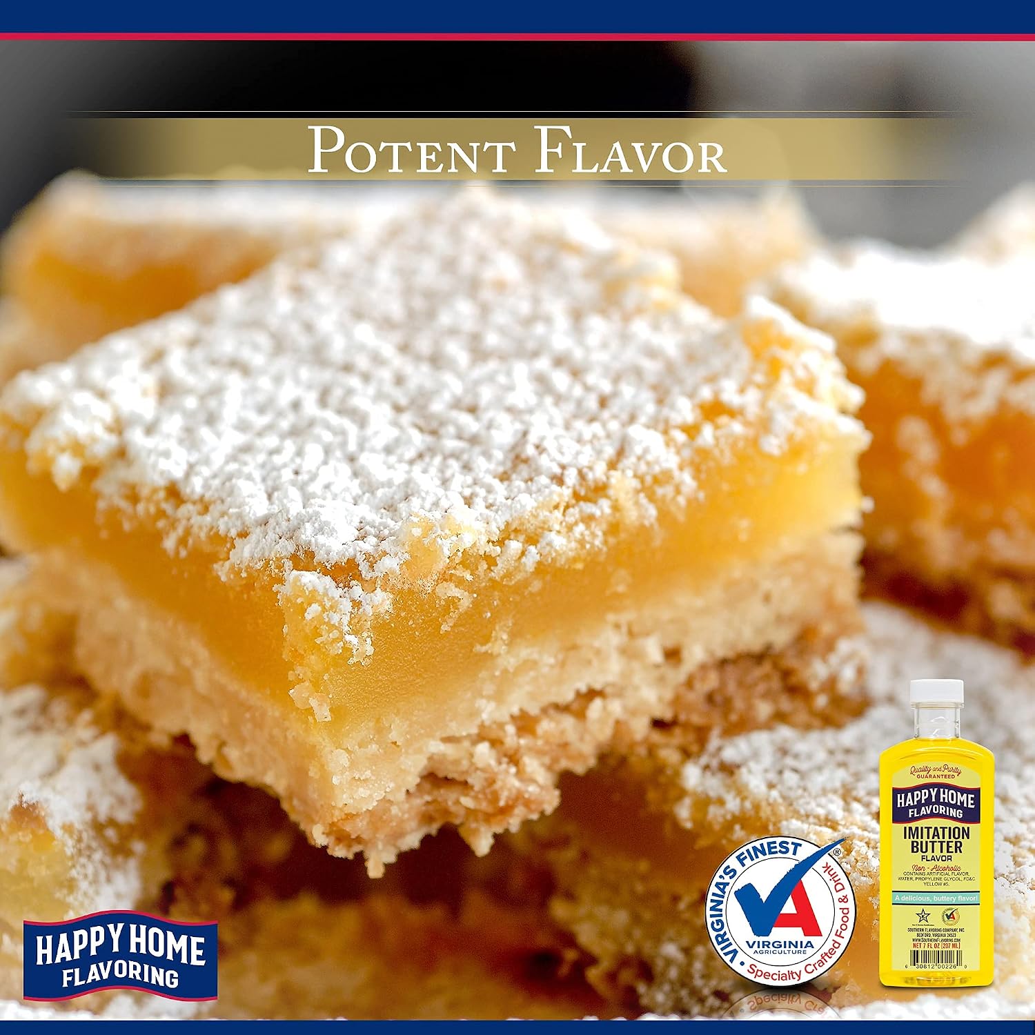 Happy Home Imitation Clear Butter Flavoring, Non-Alcoholic, Certified Kosher, 7 oz.