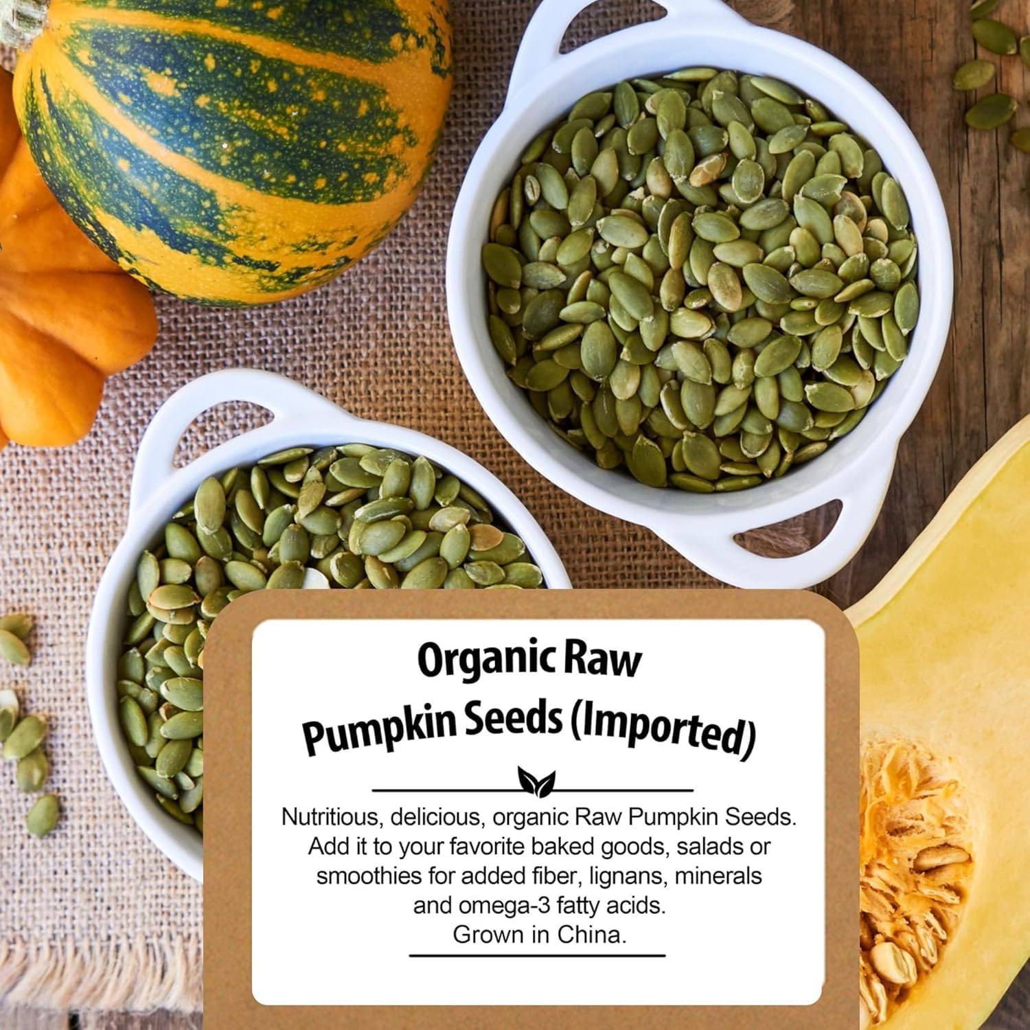 Organic Raw Pumpkin Seeds to Eat 2.8lb - Bulk Unsalted Pepitas No Shell | Whole Natural Snacks for Keto - High in Fiber - USDA Certified | Non-Gmo | Gluten Free | Vegan
