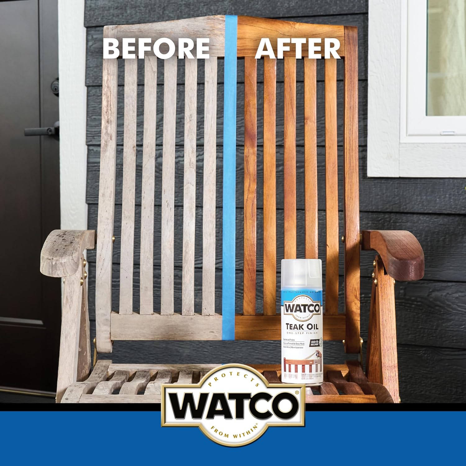 Watco Teak Oil Wood Finish, Quart, Clear