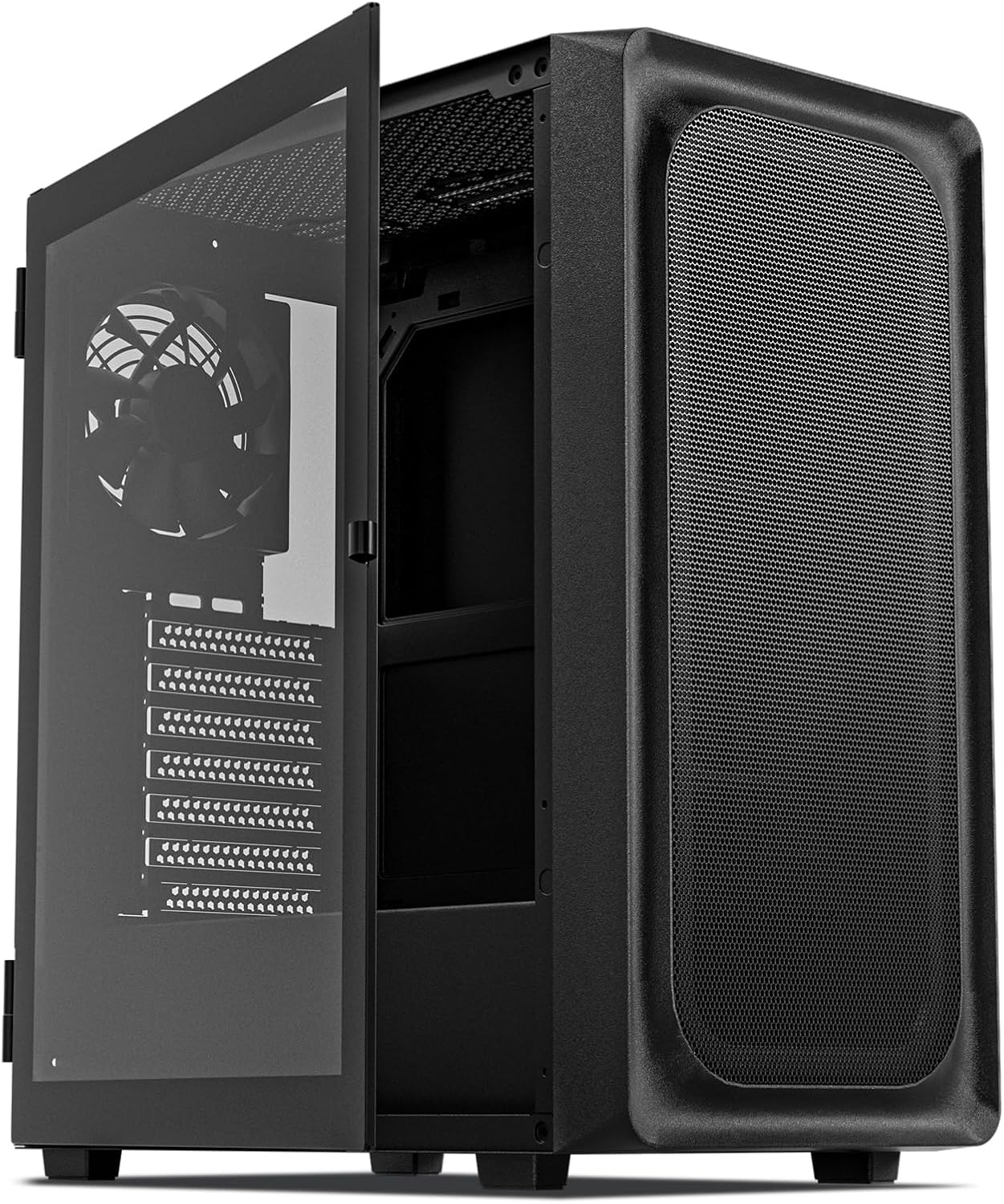 DARKROCK EC2 ATX Mid Tower Gaming Computer PC Case, Type-C Ready | Supports 50 Series Graphics Cards, Tempered Glass Side Panel