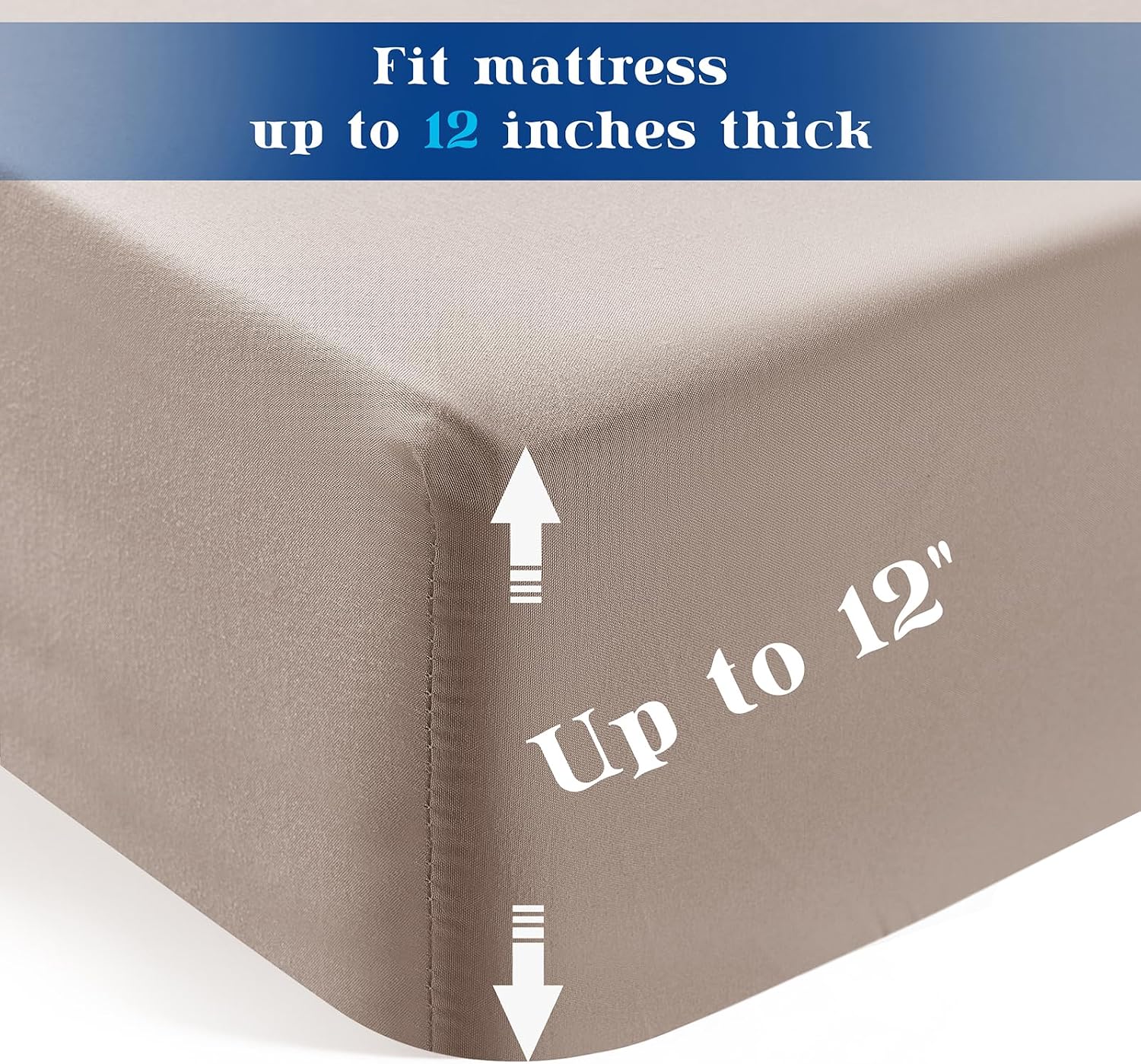 P Pothuiny 6 Piece Hospital Bed Sheet Set, White Brushed Microfiber | Soft Bed Sheets for Home/ Nursing/ Hospital Care Bed , 2 Deep Pocket Fitted Sheet 36"x80"+12", 2 Flat Sheet, 2 Pillowcases