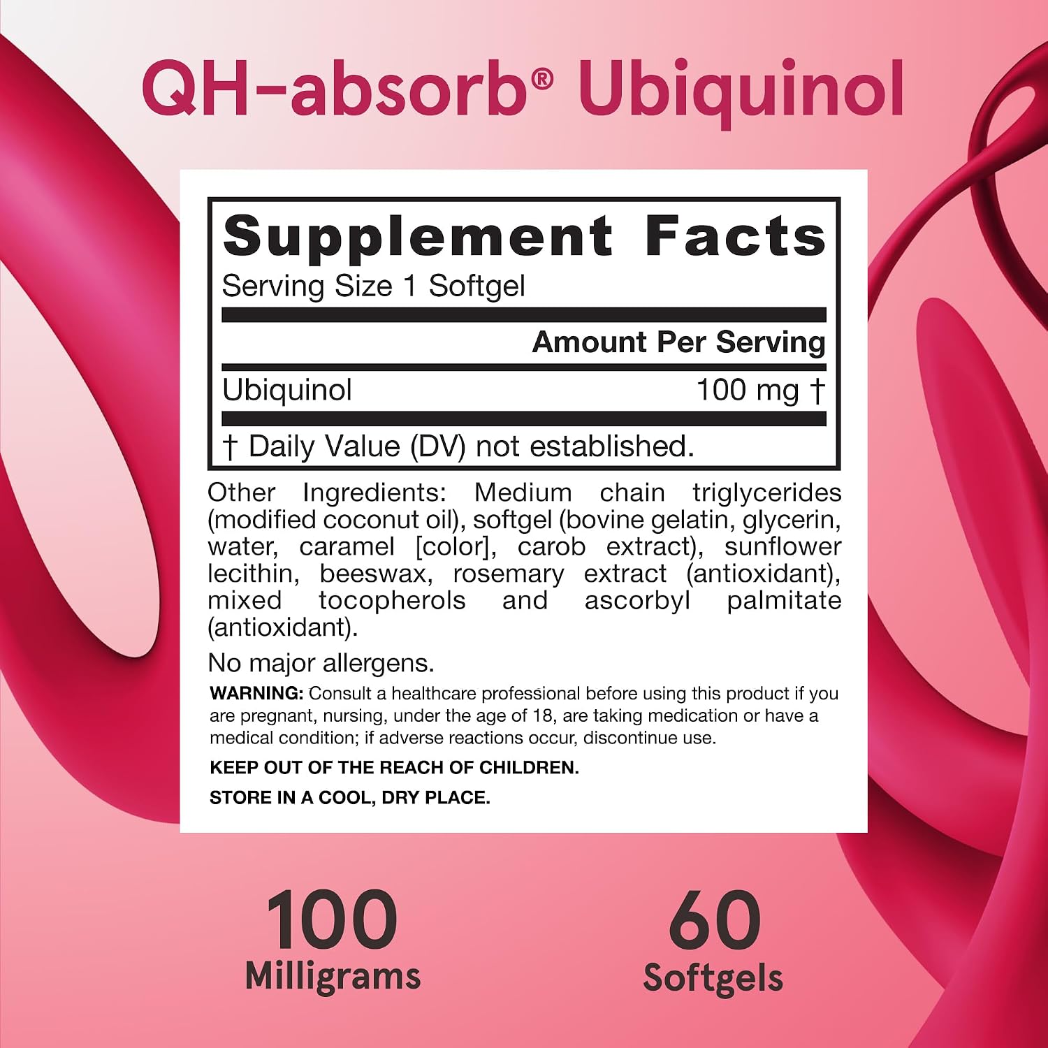 Jarrow QH-Absorb Ubiquinol 100mg CoQ10, Heart Health, 120 Softgels | High Absorption, Supports Mitochondrial Energy Production & Healthy Cardiovascular Function, Dietary Supplement