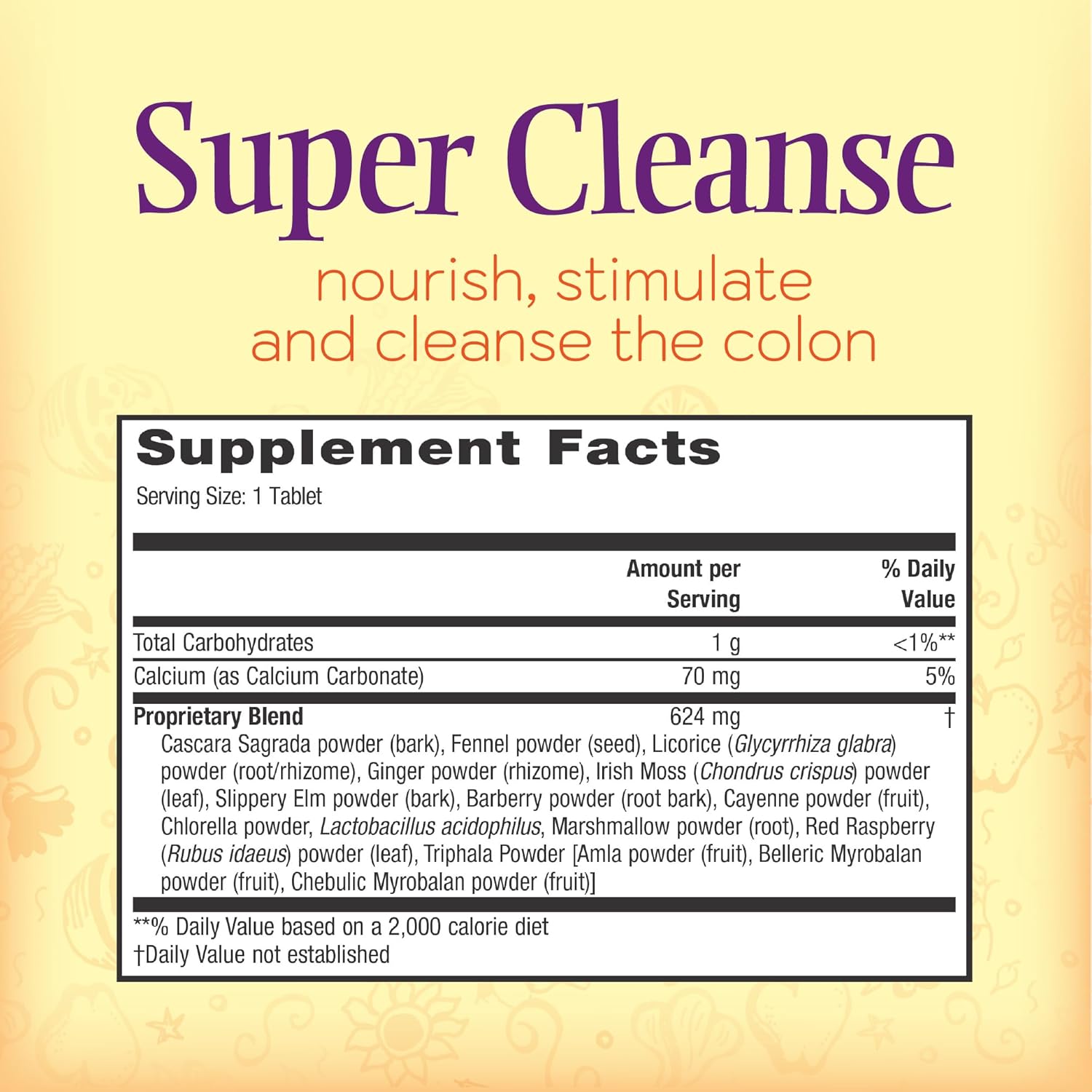 Nature's Secret Super Cleanse Extra Strength Colon Cleanse 200 Tablets | Extra Strength Colon Cleanse with 14 Herbs & Probiotic Support | 200 Tablets