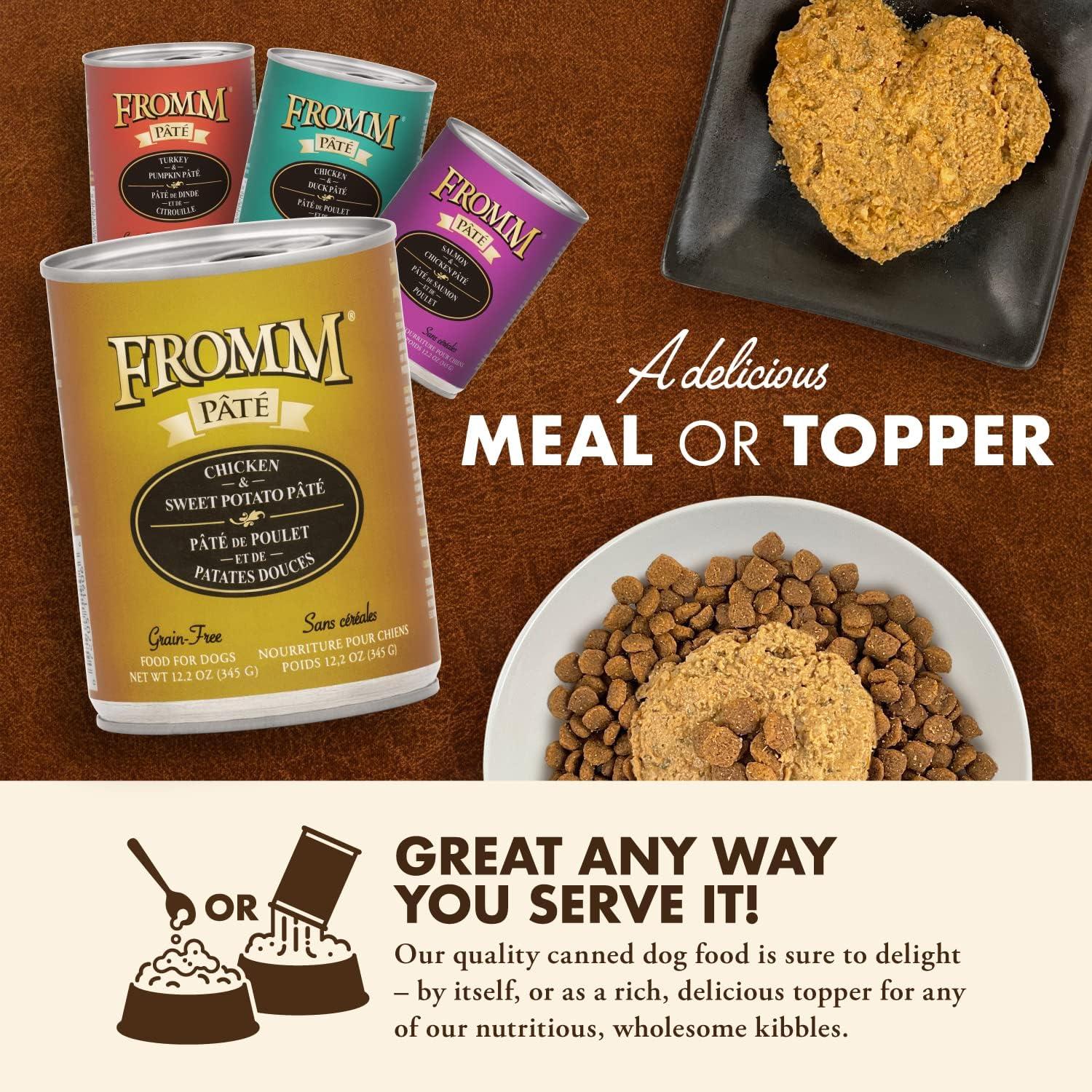 Fromm Venison & Lentil Pate Dog Food - Premium Wet Dog Food - Venison Recipe - Case of 12 Cans
