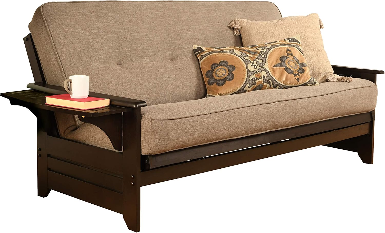 Kodiak Furniture Phoenix Futon in Black Finish, Full, Fairbanks Evergreen
