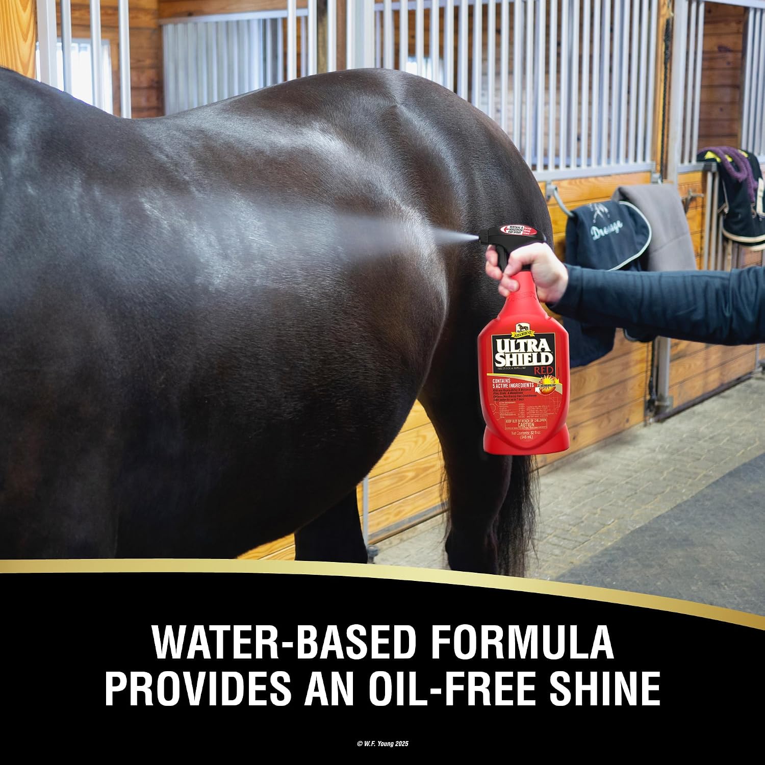 Absorbine UltraShield Red Insecticide & Repellent, 128 fl oz Gallon | Use on Horses & Premise, All-Weather up to 7 Days, Repels & Kills Multiple Species Including Flies, Mosquitoes & Gnats