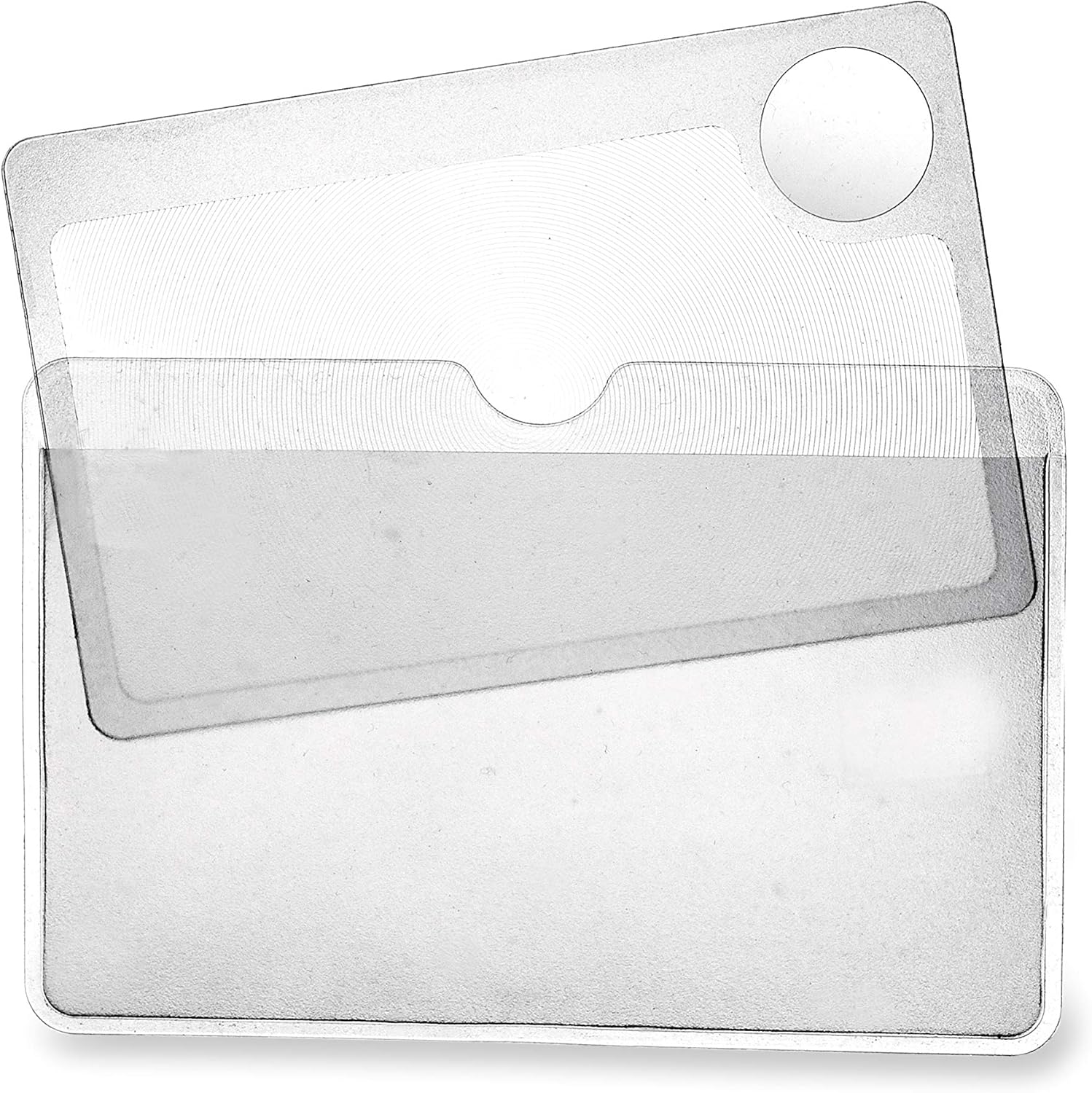 Carson 2.5x Power Credit Card Size Magnifiers (WM-01) with 6x Spot Lens, Twin Pack