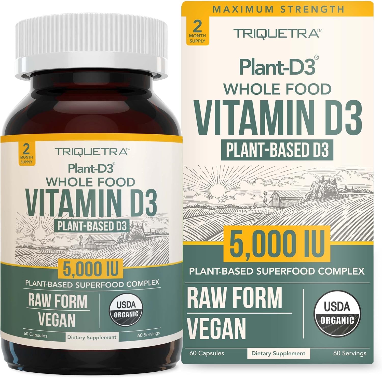 Plant-D3 Organic Vitamin D3 5000 IU - Vegan