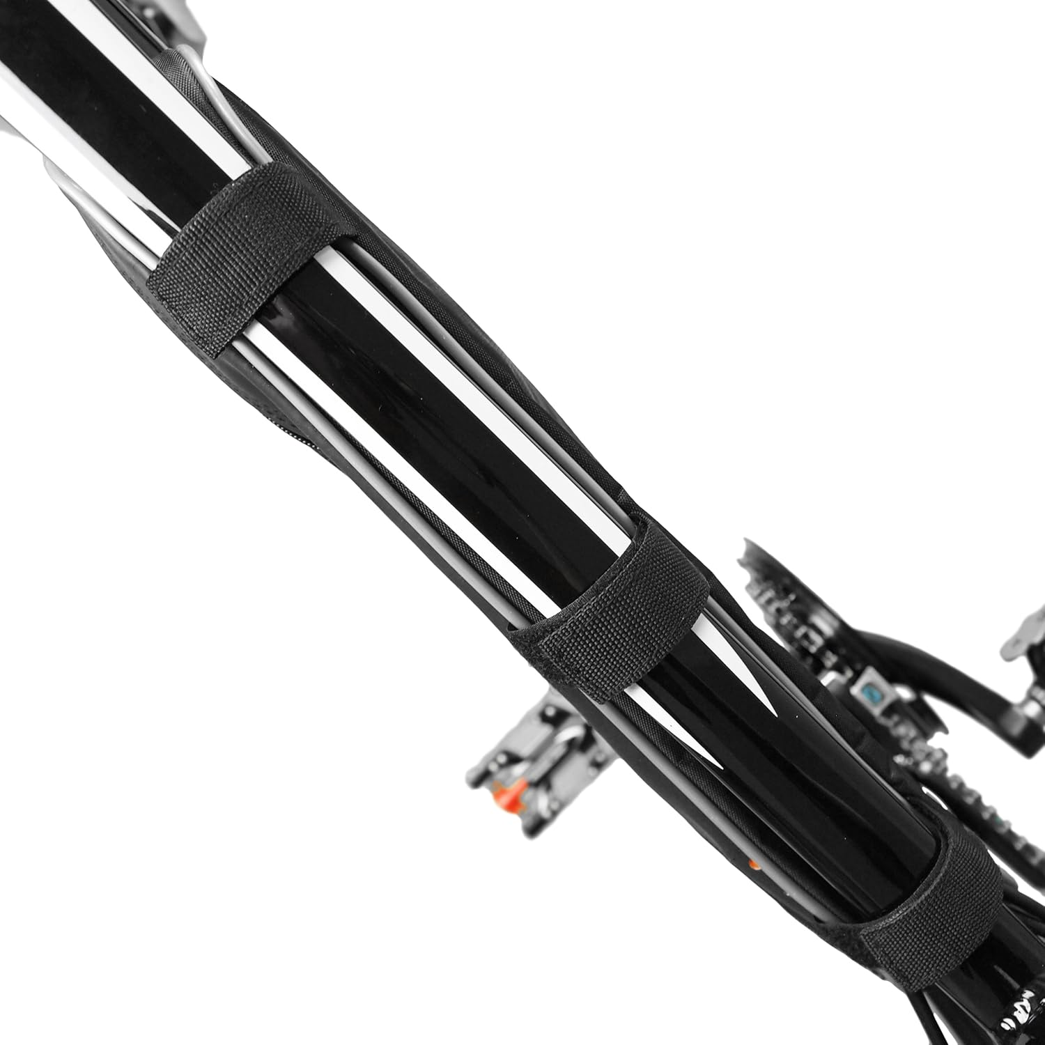 Ibera Bike Frame Bag - Slim Pouch Zipper Compartment & Velcro Mount - Water-Resistant, Fits Most Bikes - Holding Tools Snacks