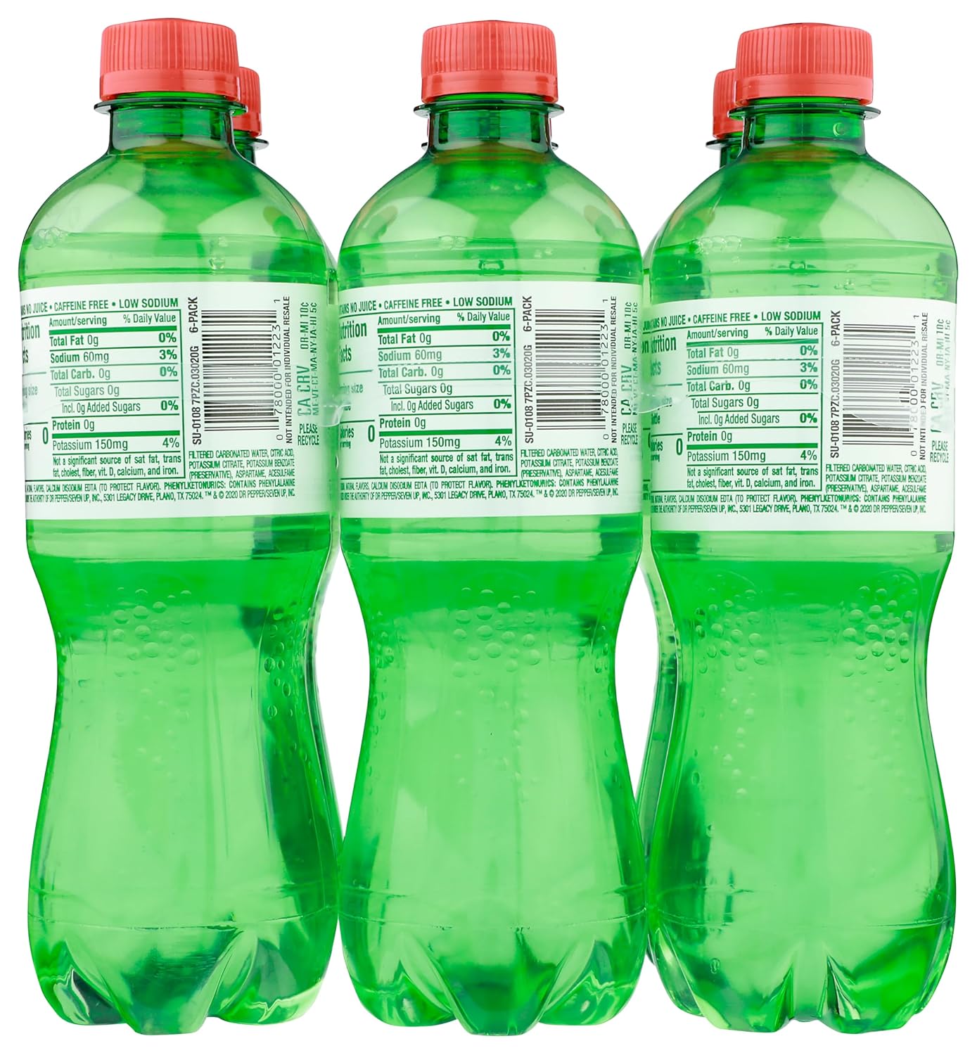 7UP Lemon Lime Soda, Naturally Flavored and Caffeine Free, 2 Liter Bottle