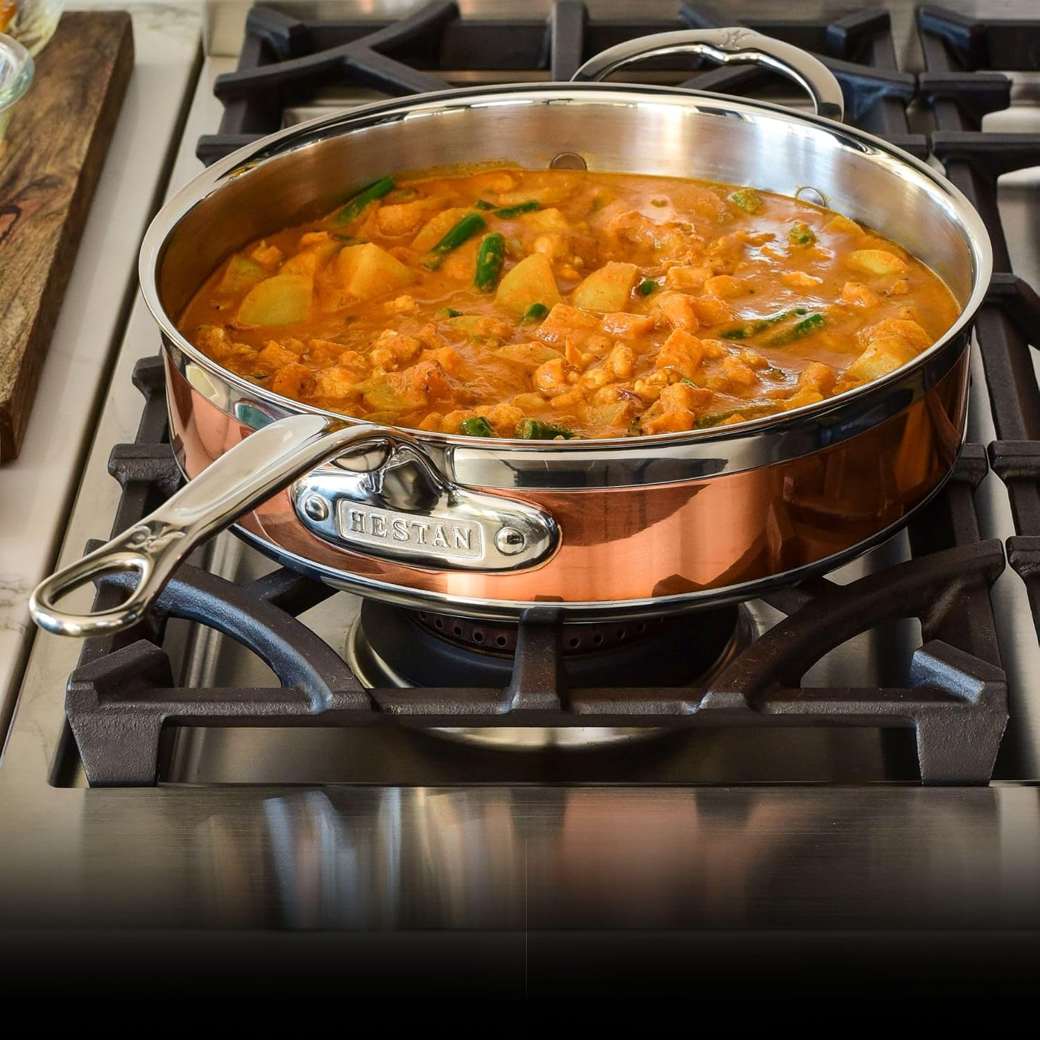 Hestan - CopperBond Collection - 100% Pure Copper Frying Pan, Induction Cooktop Compatible, 8.5-Inch