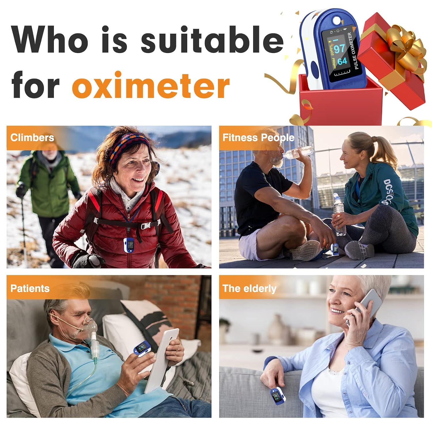 easy@Home Fingertip Pulse Oximeter (Not for Medical Use) EHP050