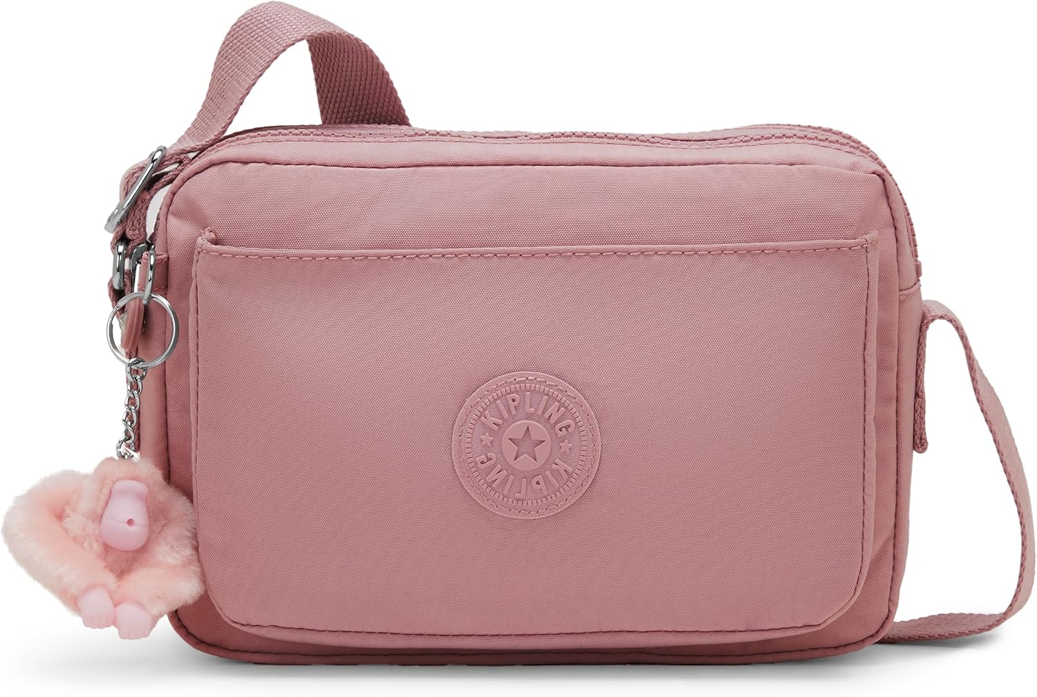 Kipling Women’s Abanu Medium Crossbody Bag, Lightweight, Adjustable Nylon Waist Pack with Multi-Compartment Zip Pockets