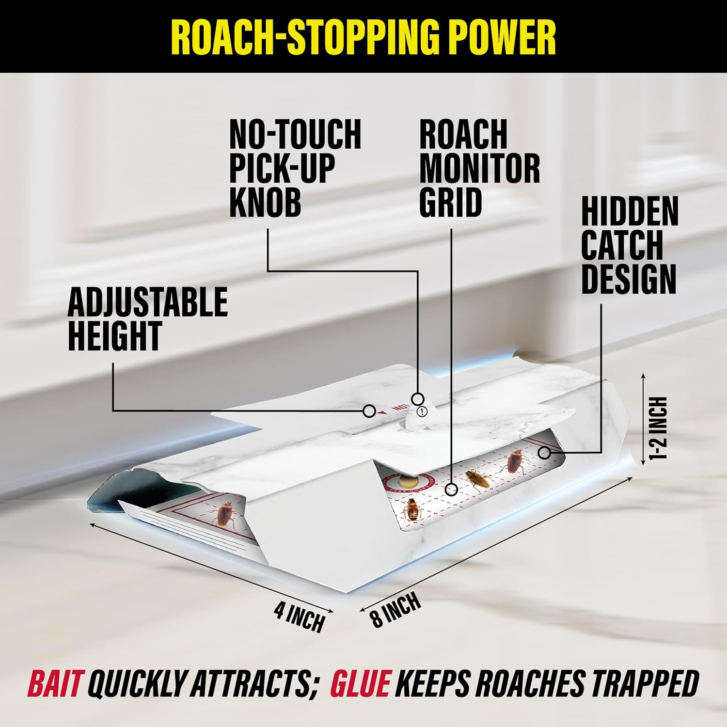 Catchmaster Max-Catch Mouse & Insect Glue Trap 72pk, Mouse Traps Indoor for Home