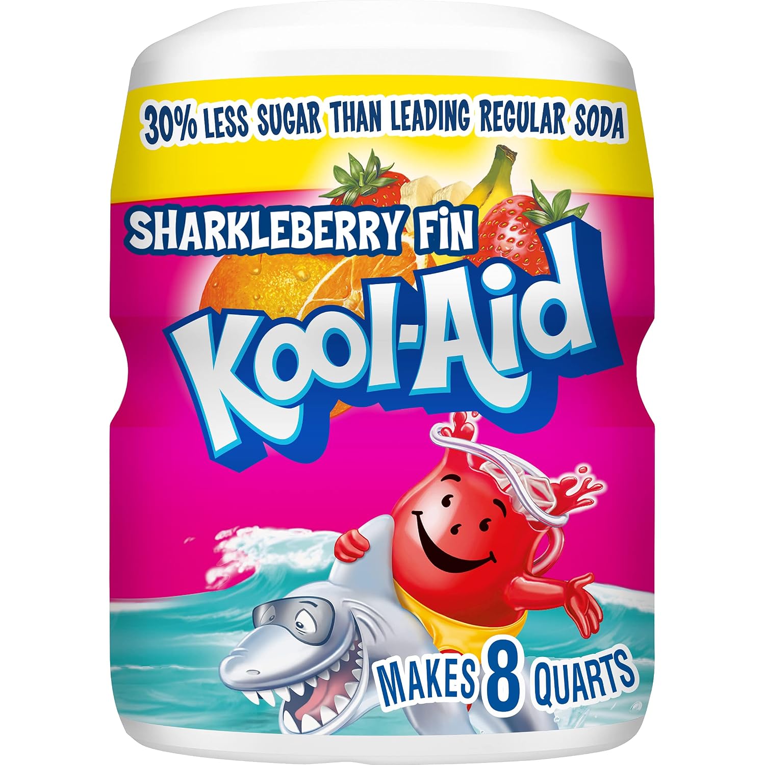 Kool-Aid Drink Mix, Tropical Punch, 19 oz | for Flavorful Hydration and Shareable Refreshment Good Source of Vitamin C, Caffeine Free Gluten Free