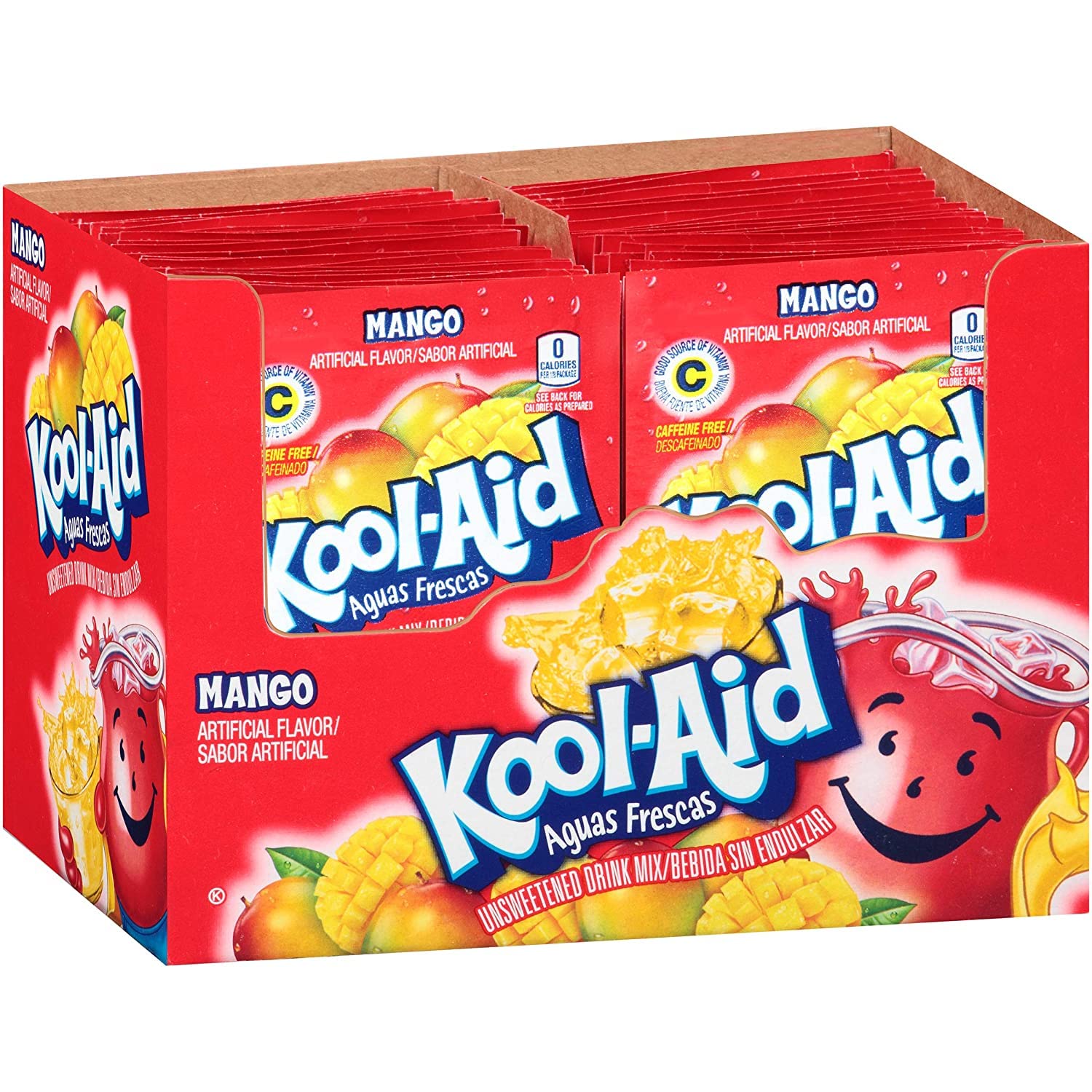 Kool-Aid Tropical Punch Flavored Unsweetened Caffeine Free Powdered Drink Mix (96 Packets)