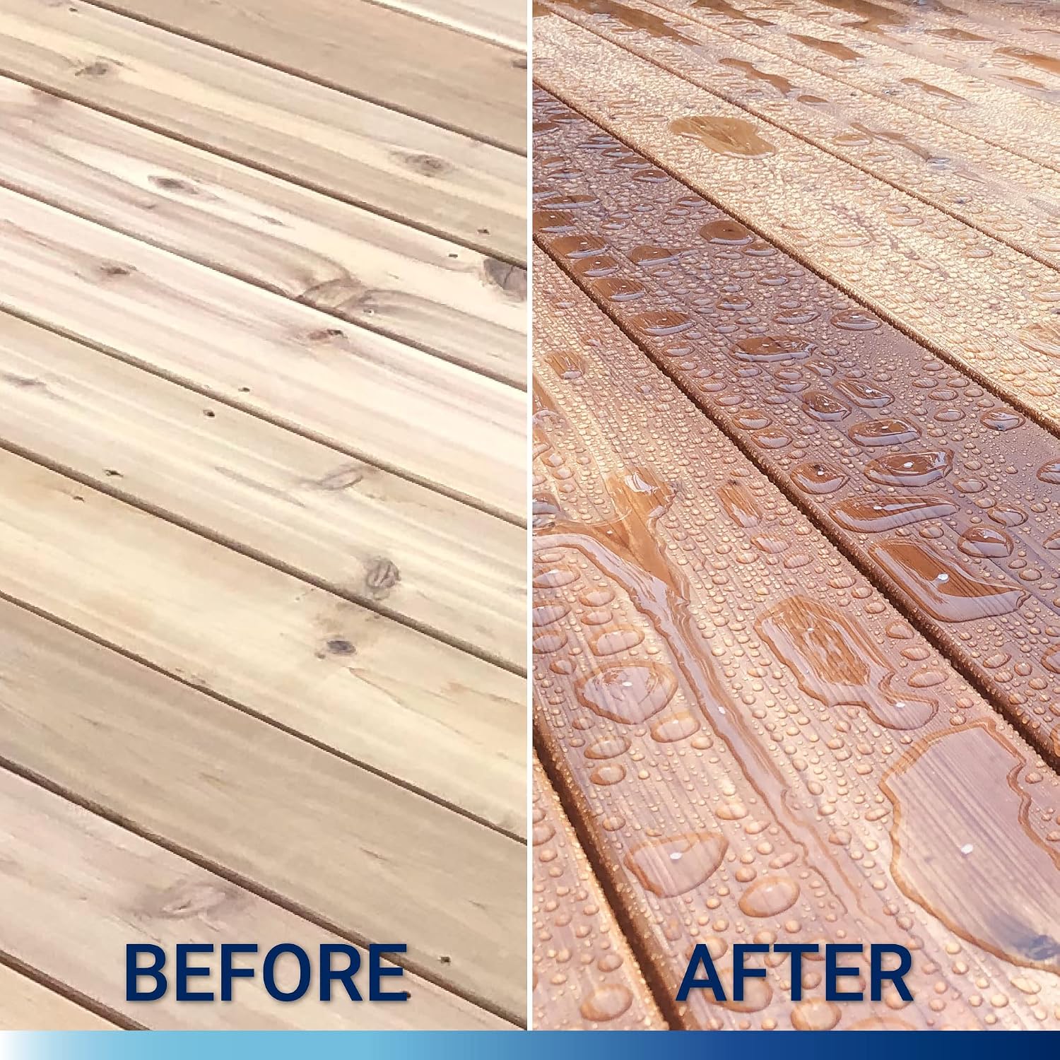 Seal-Once Nano Clear Penetrating Wood Sealer - Premium Waterproof Sealant (Quart)