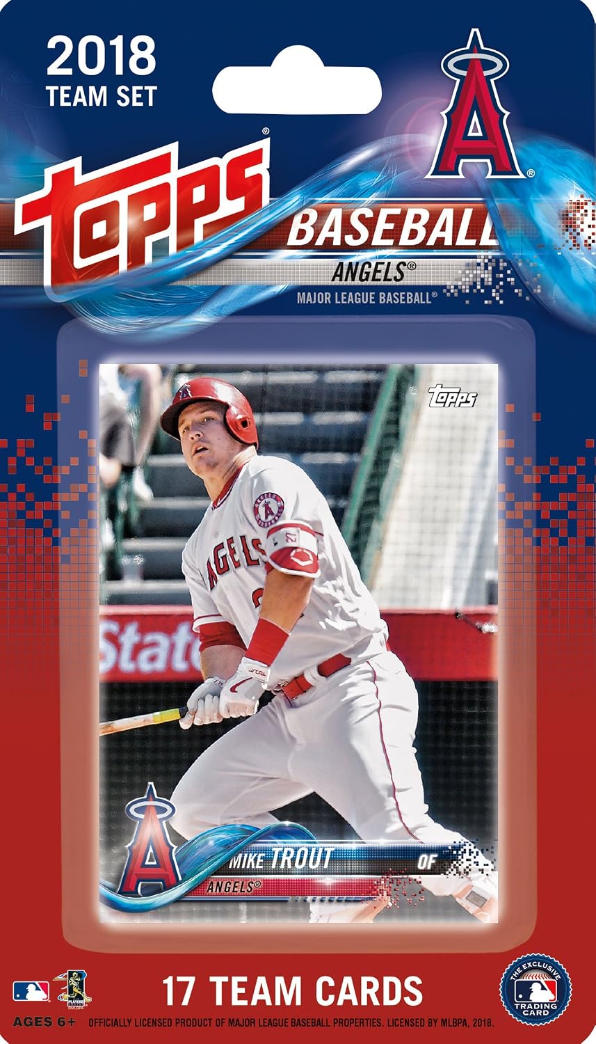 Los Angeles Angels 2018 Topps Factory Sealed EXCLUSIVE Special Limited Edition 17 Card Team Set with Shohei Ohtani Rookie Card Plus Mike Trout and