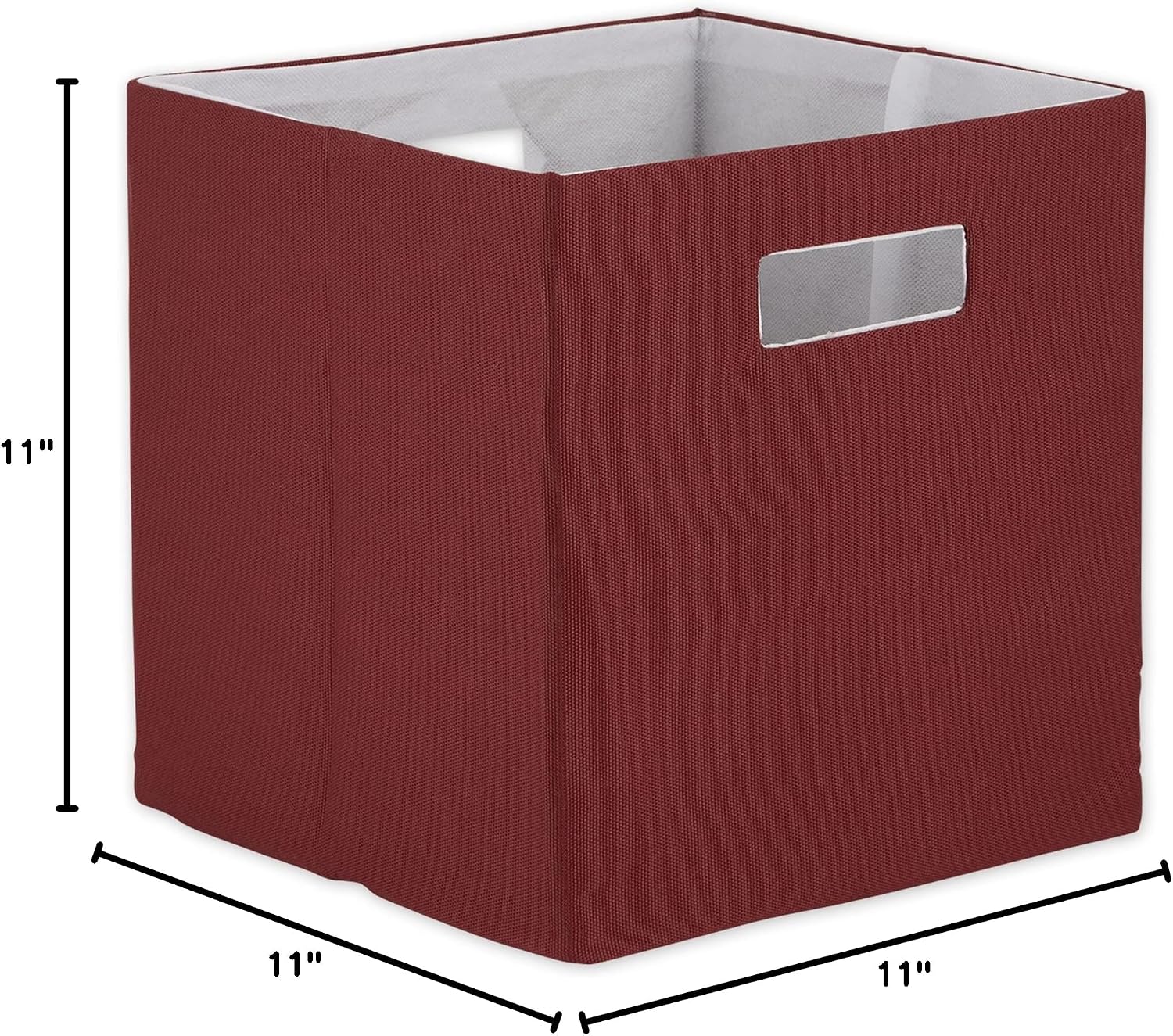 DII Fabric Storage Cube Organizer Bin 13x13x13 Foldable, Teal