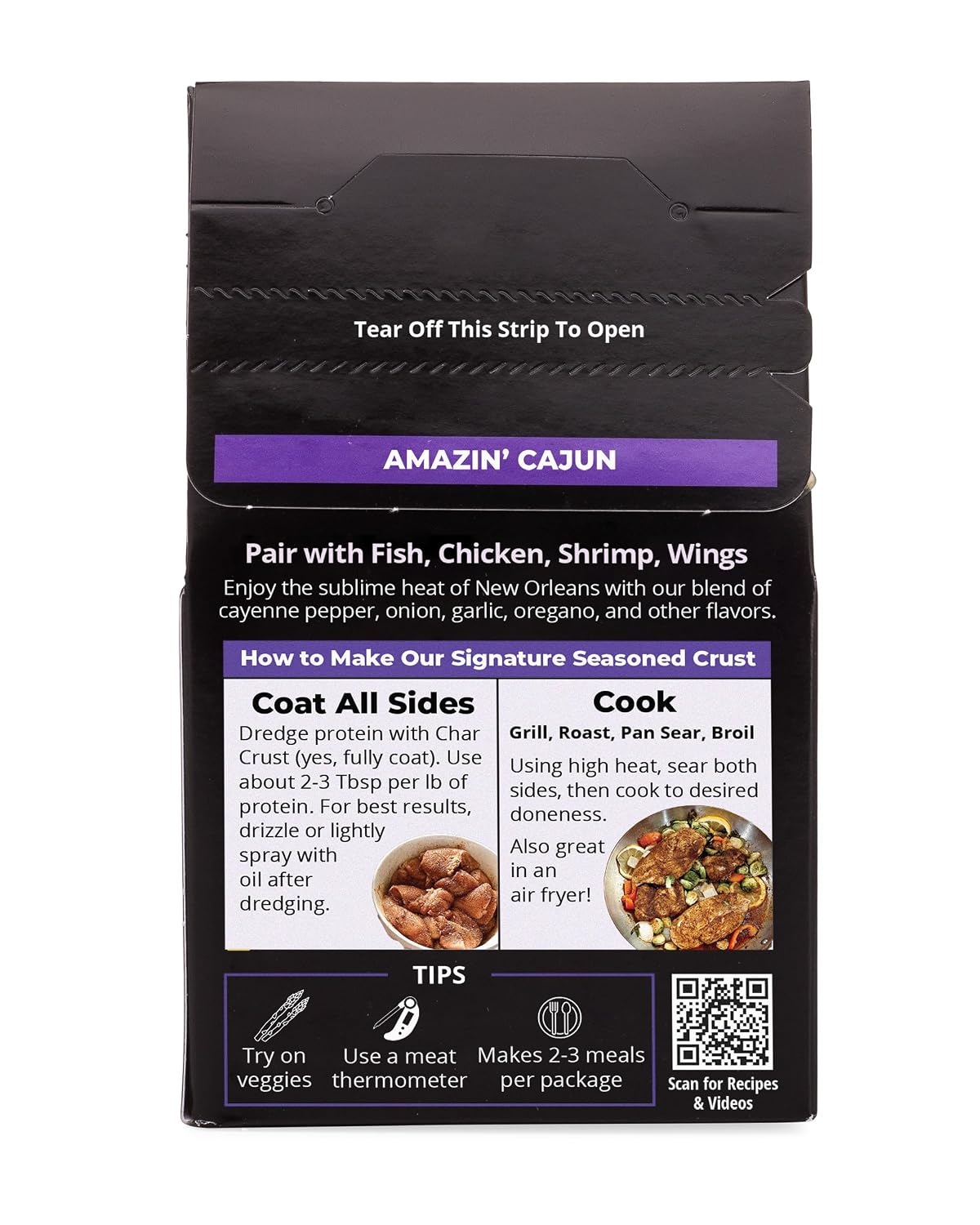 Char Crust Dry-Rub Seasonings Original Hickory Grilled | All-in-one seasonings | Perfect for Steaks, Burgers, Ribs, Tuna | Signature Crust that Seals in the Juices, 4 Ounce (Pack of 6)