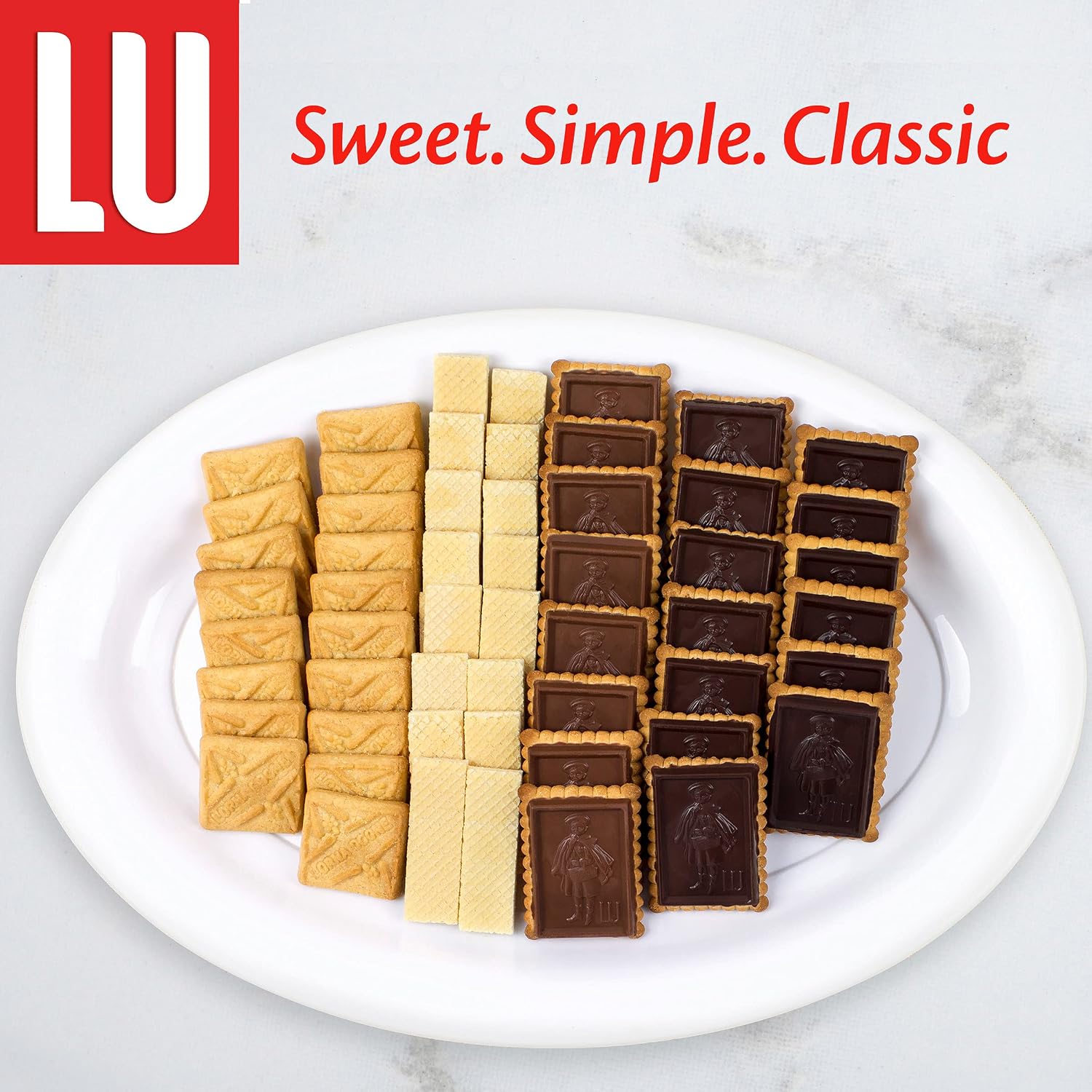 Lu Petit Ecolier European Milk Chocolate Biscuit Cookies, 5.29 oz | 6 Cookies Per Pack, Individually Wrapped