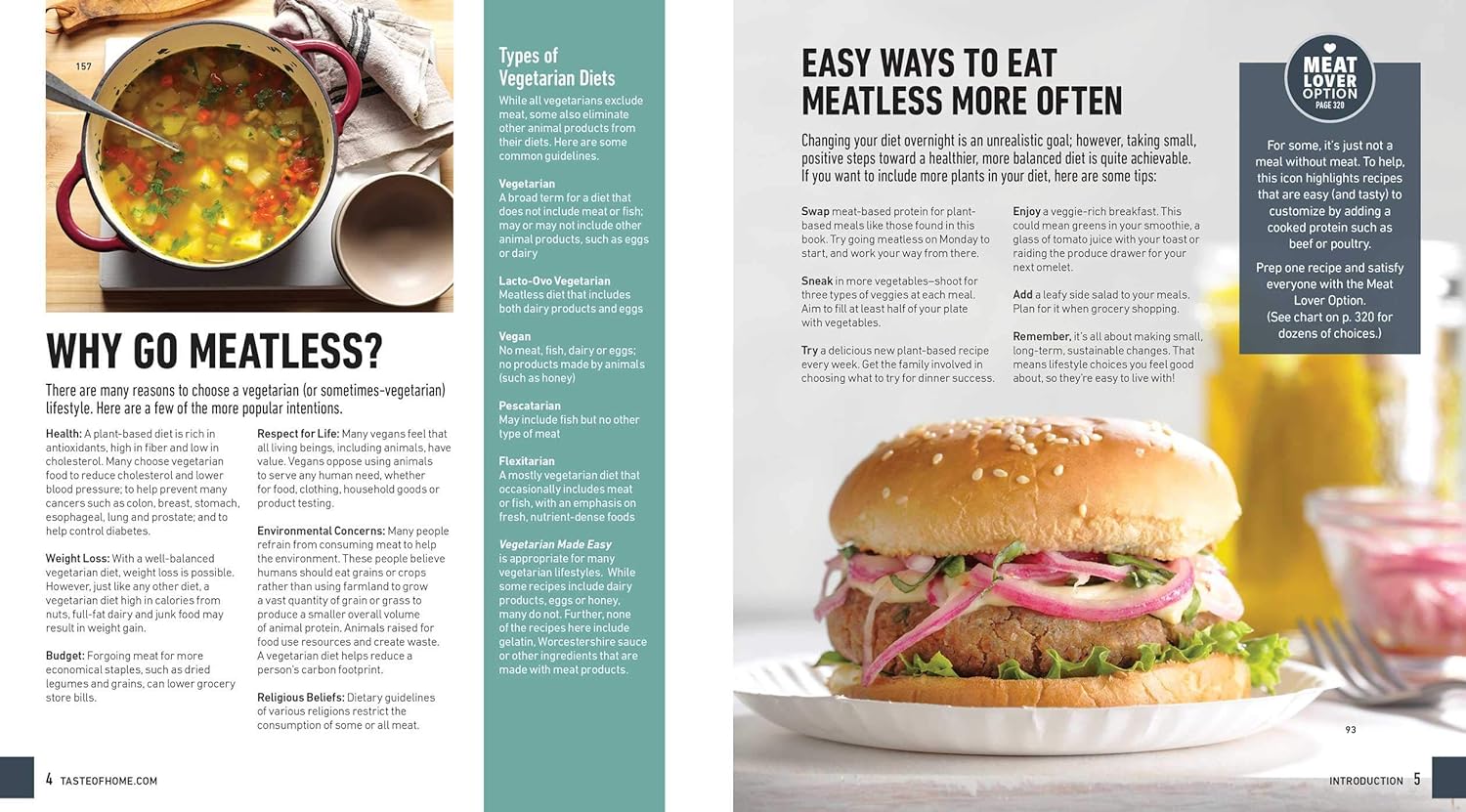 Taste of Home Vegetarian Made Easy: 335 Delicious Meatless Recipes with Tips for Every Table