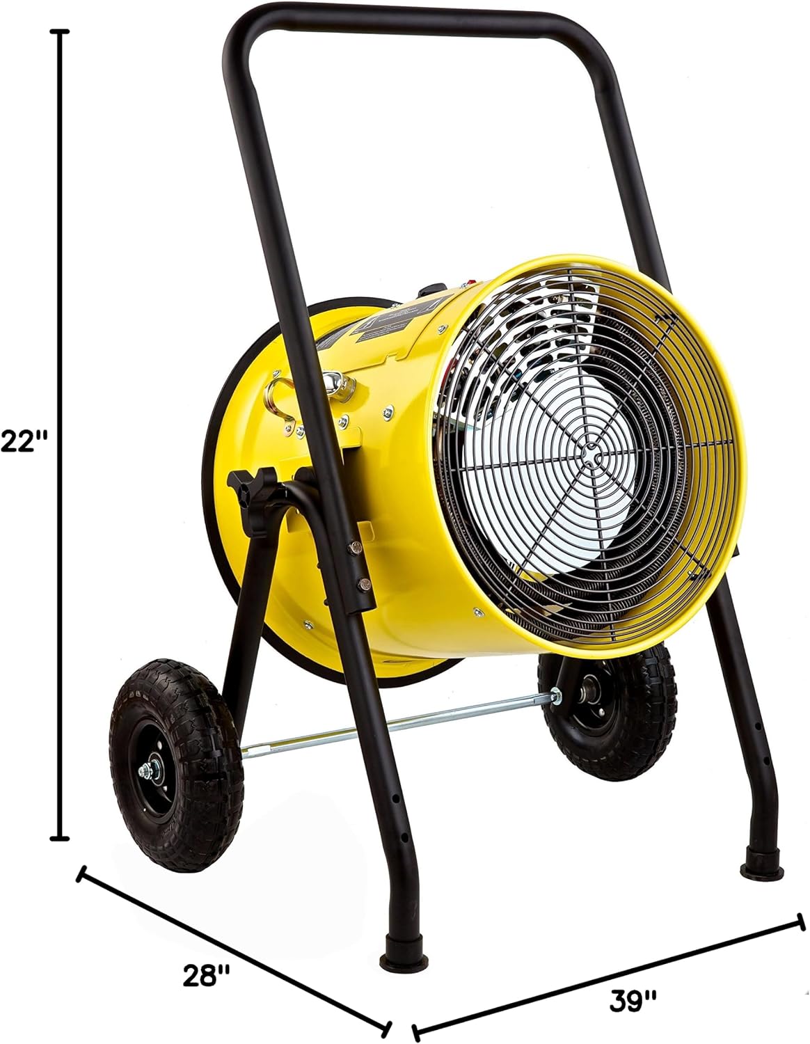 DR. INFRARED HEATER DR-PS11024 Salamander Construction 10000-Watt, Single Phase, 240-Volt Portable Fan Forced Electric Heater