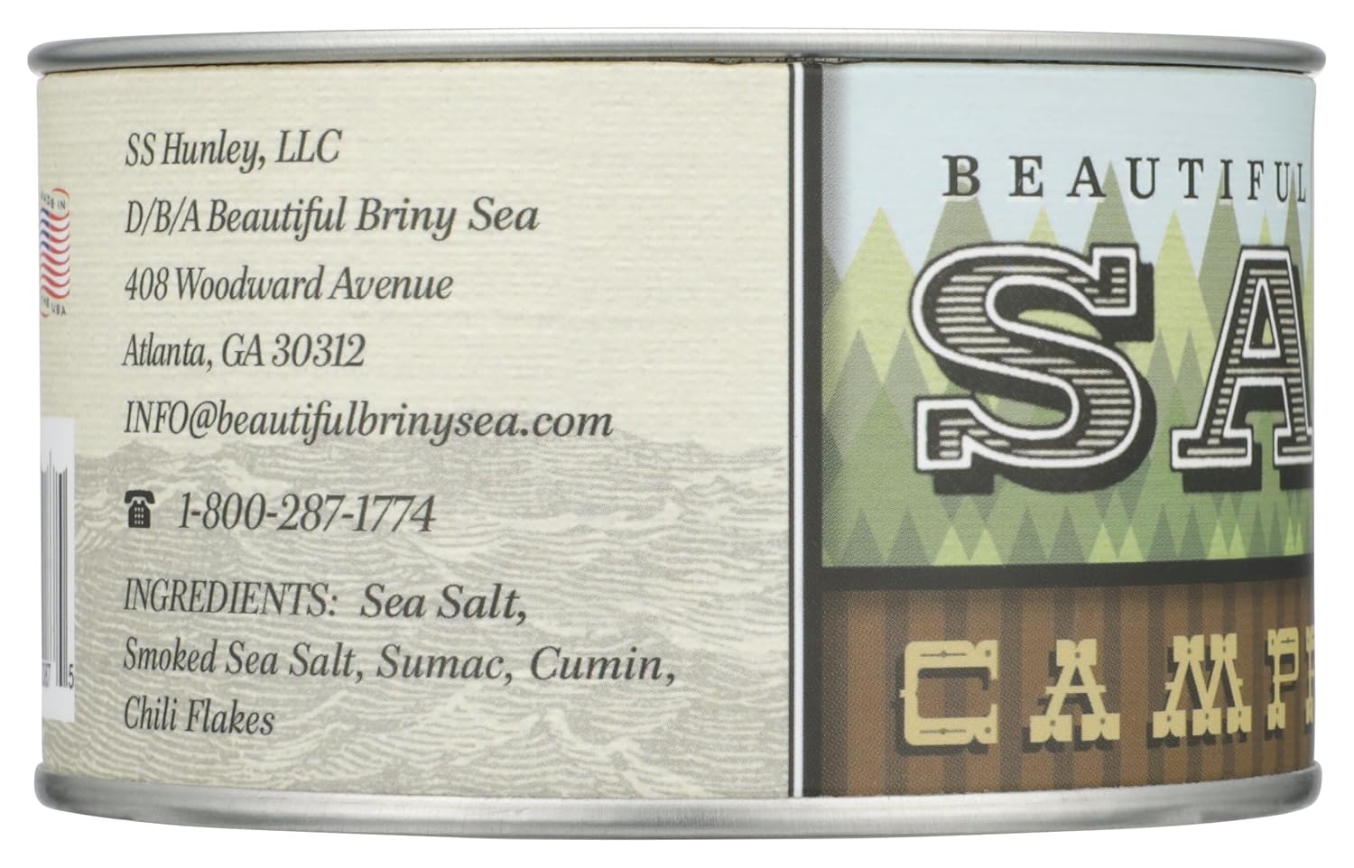Beautiful Briny Sea, Sea Salt Campfire, 6 Ounce