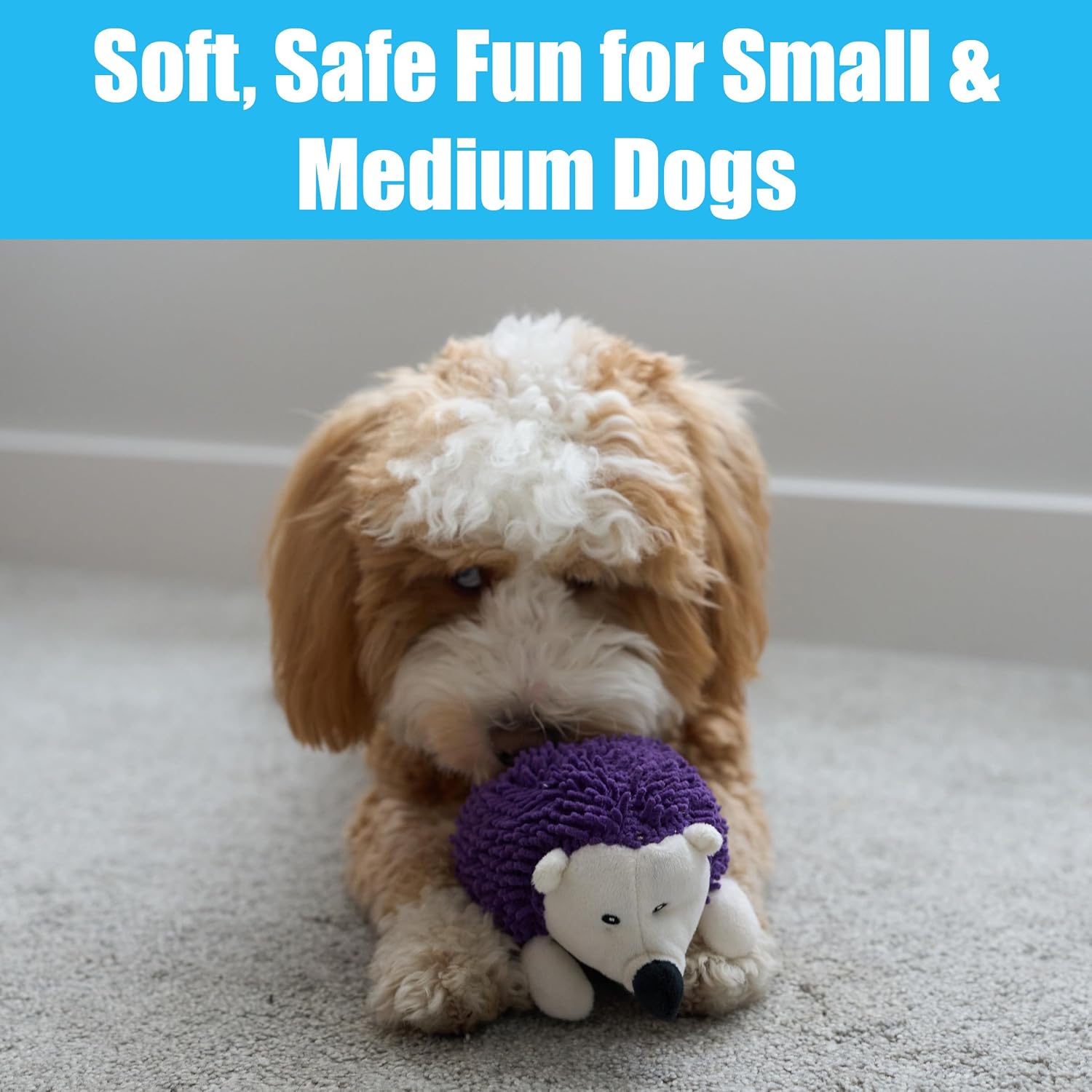 SPOT Gigglers Hedgehog Dog Toy with Giggle Sound | Textured, Plush Shake and Wiggle Hedgehog Giggle Toy for Small and Medium Dog Breeds