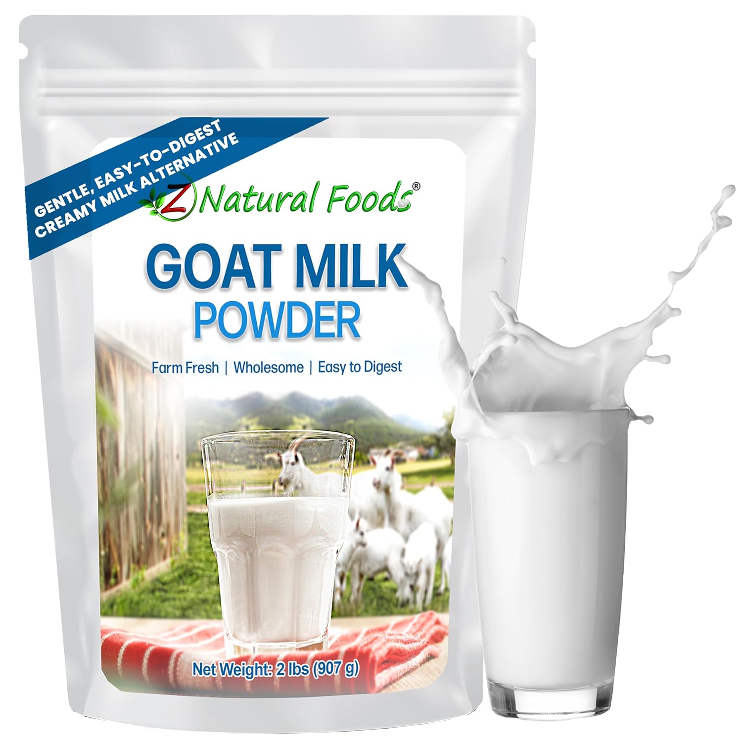 Z Natural Foods Premium Whole Milk Powder - Pasteurized Dry Milk, 5 lb