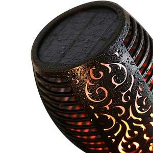 solar torch lights with flickering flame