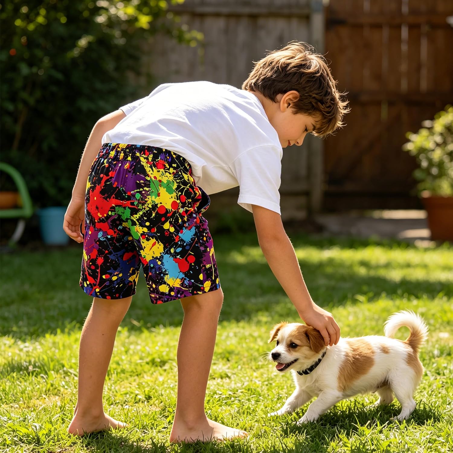BFUSTYLE Boys Swim Trunks Mesh Lining Kids Bathing Suit 5-14 Years Shorts