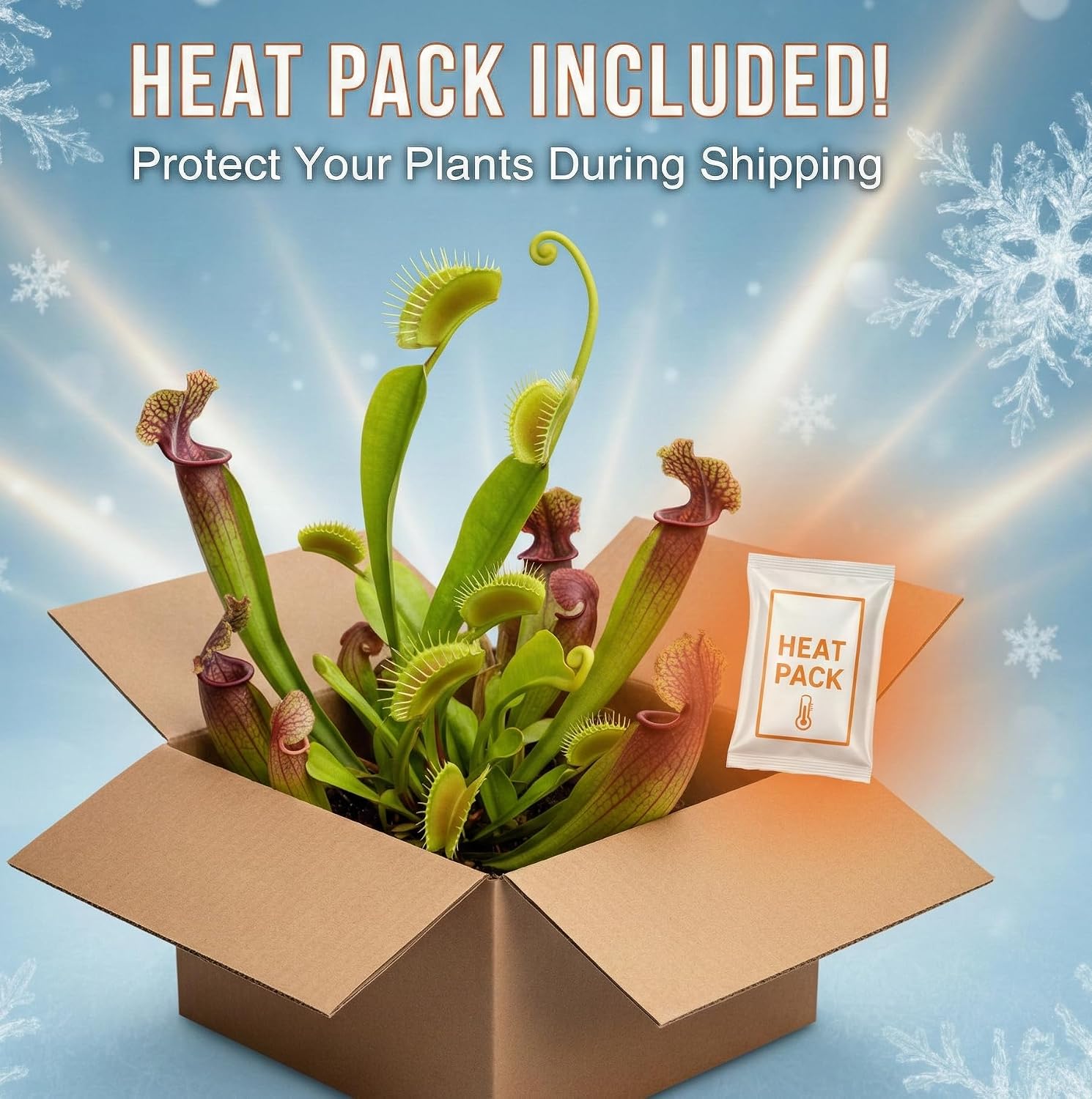Bloomify Pitcher Plant – Live Nepenthes Tobaica – Zero Care Carnivore Plants Terrarium - Self-Sustaining Pitcher Plant Ecosystem – Great Gift