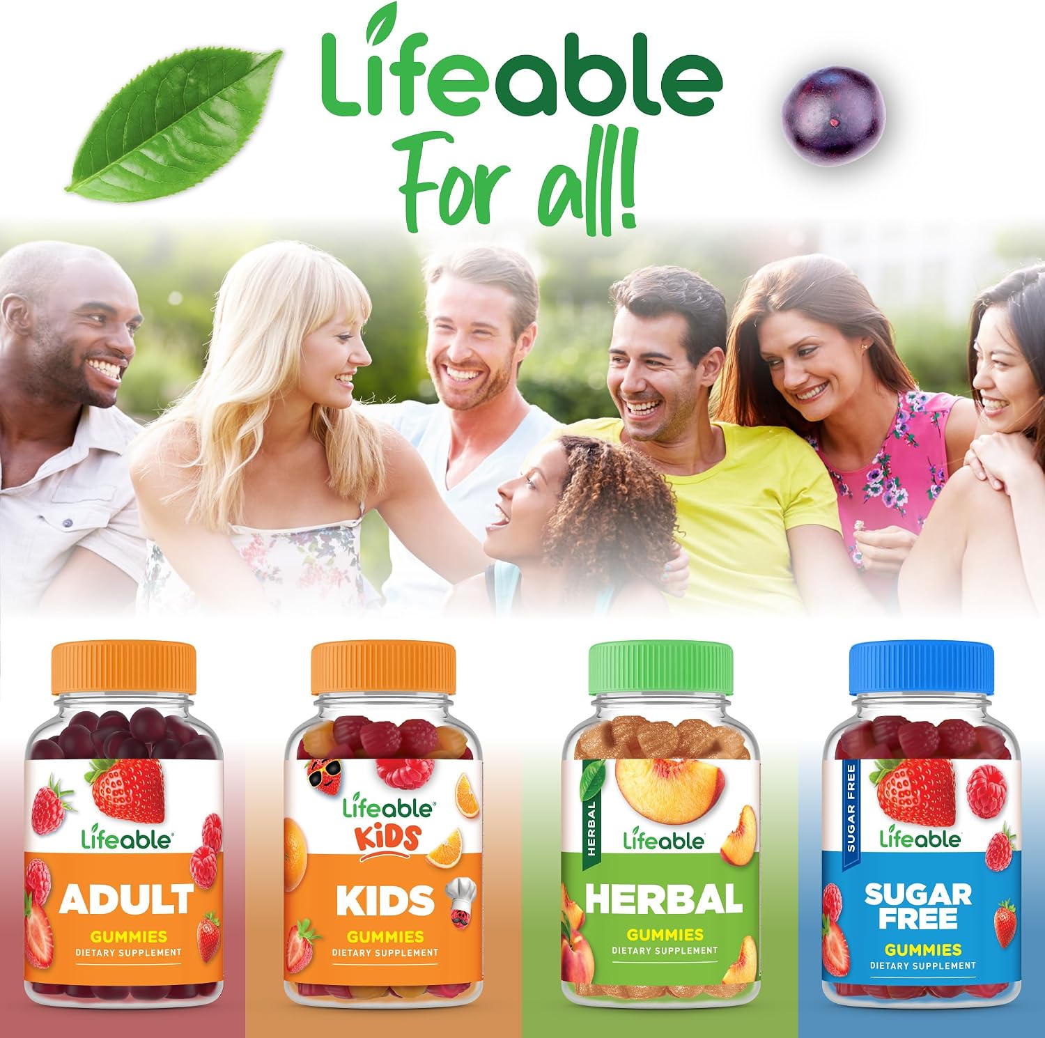 Lifeable Zinc Gummies for Women and Men, Maximum Strength 50 mg, 90 Ct