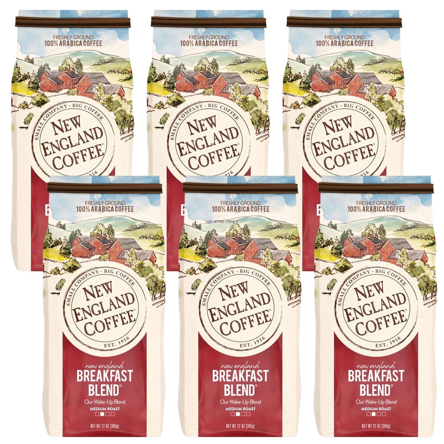 New England Coffee French Roast Dark Roast Ground Coffee, 10oz Bag (Pack of 1)