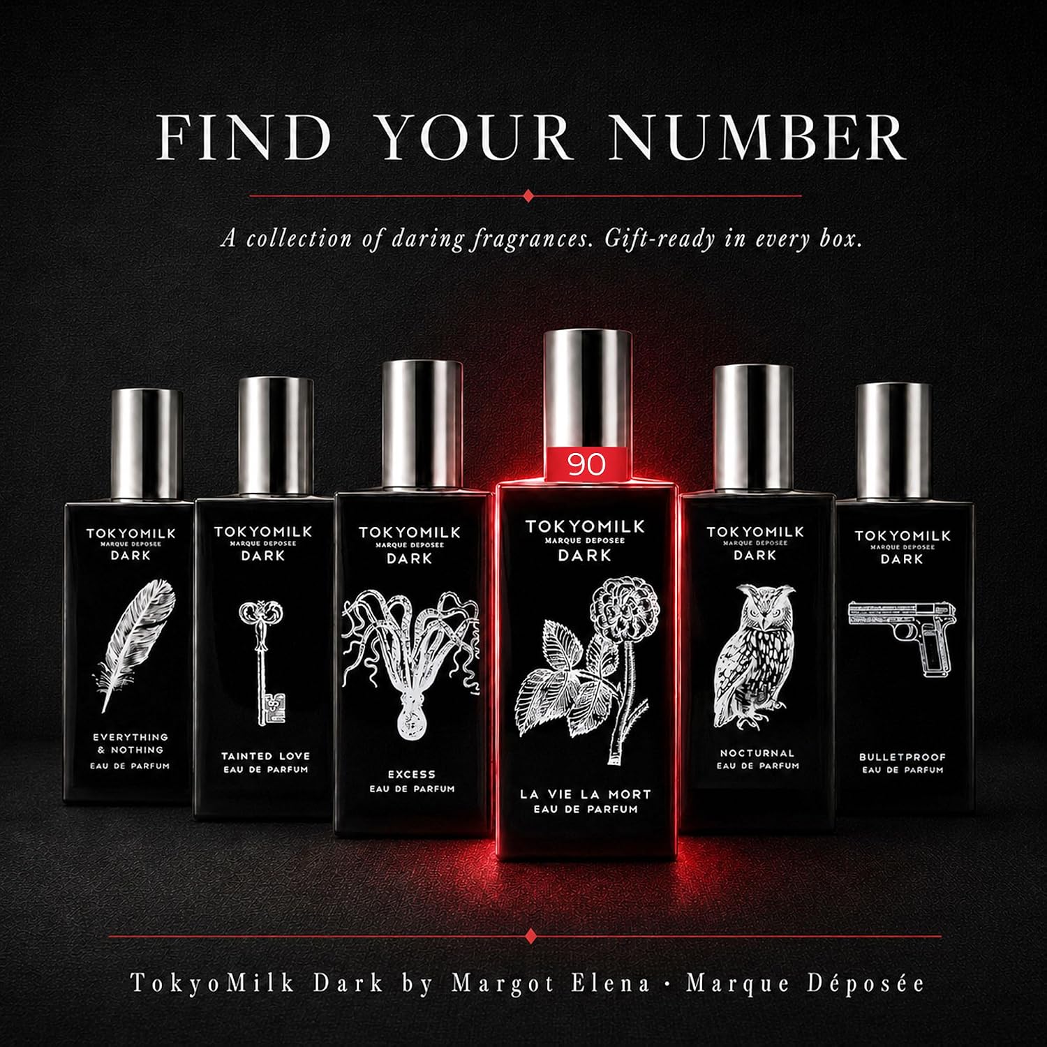 TOKYOMILK Dark Eau de Parfum, Alluring Luxury Perfume for Women & Men, Long Lasting Fragrance, Signature Ladies Essentials