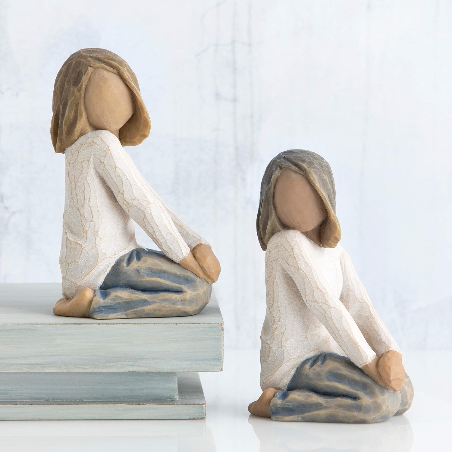 Willow Tree Joyful Child, nurtured by Your Loving Care, Express Love, Closeness, Healing, Courage, Hope and Family Life, Sculpted Hand-Painted Figure