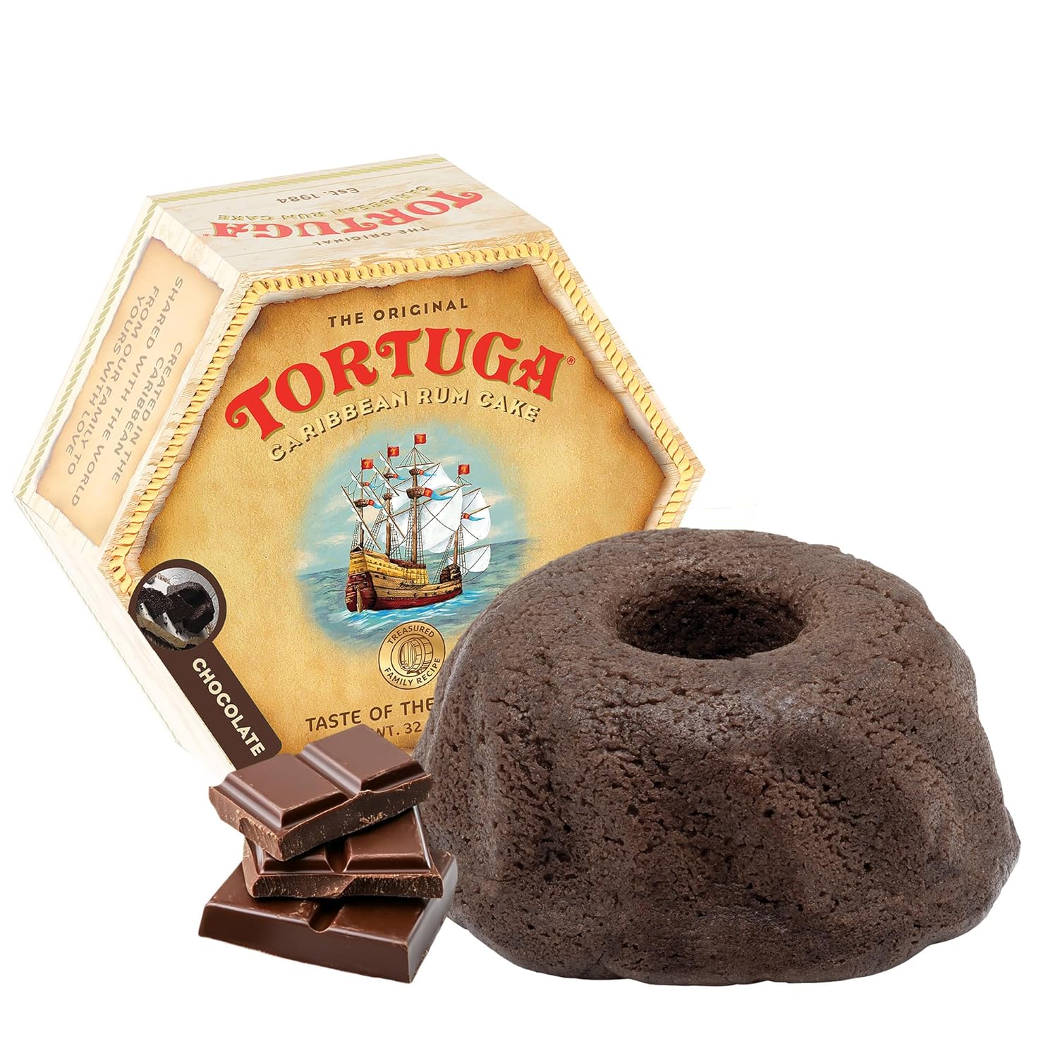 TORTUGA Provenance Rum Cake Variety Pack – 4 oz. - 6 Pack - The Perfect Premium Gourmet Gift for Stocking Stuffers, Gift Baskets