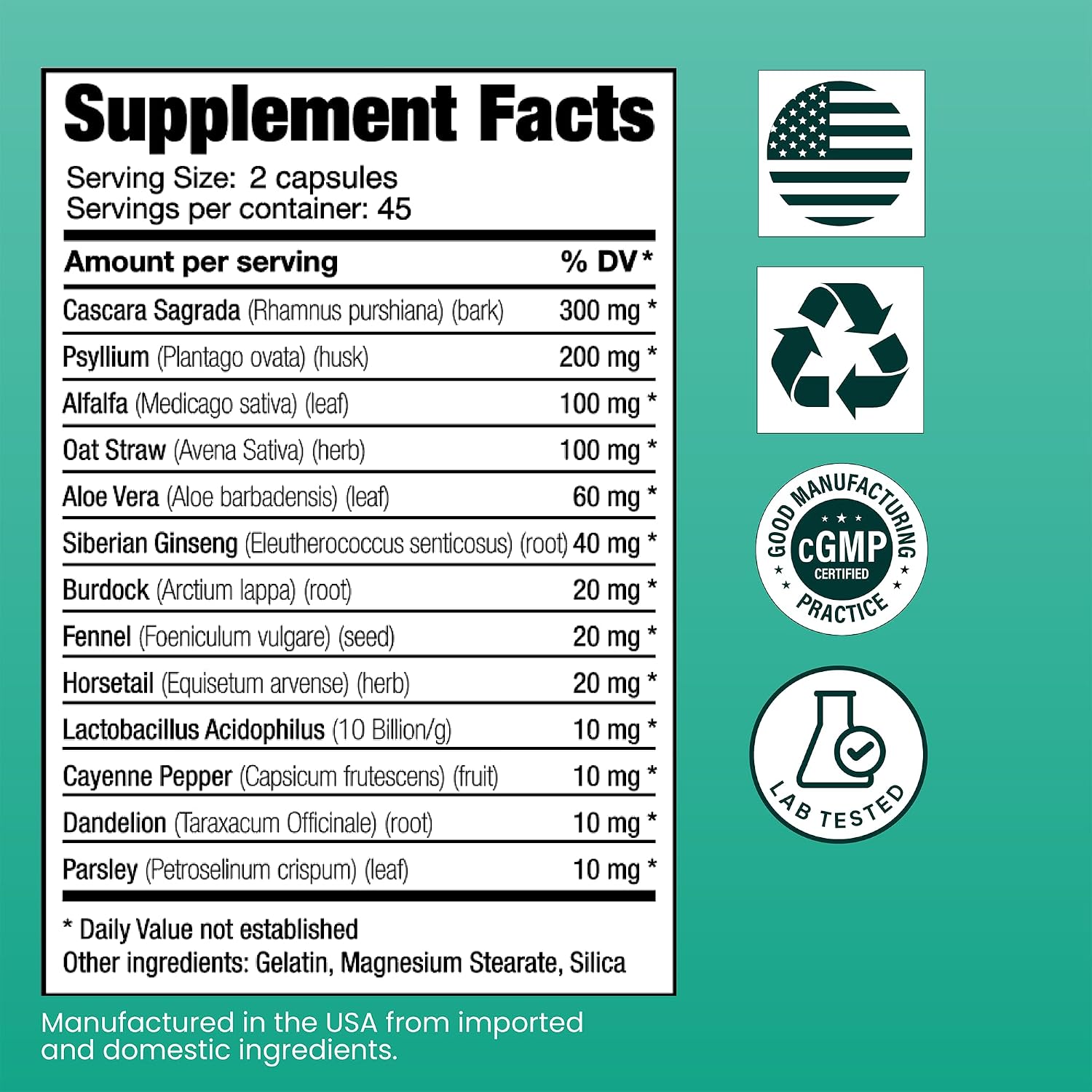 Sanar Naturals Colon Cleanser 2002, High Fiber with Psyllium Husk, 90 Ct | Psyllium Husk Fiber, Probiotics, Cascara Sagrada & Aloe, Colon Cleanse, Gut Health & Daily Regularity, GLP-1 Support, 90 Ct
