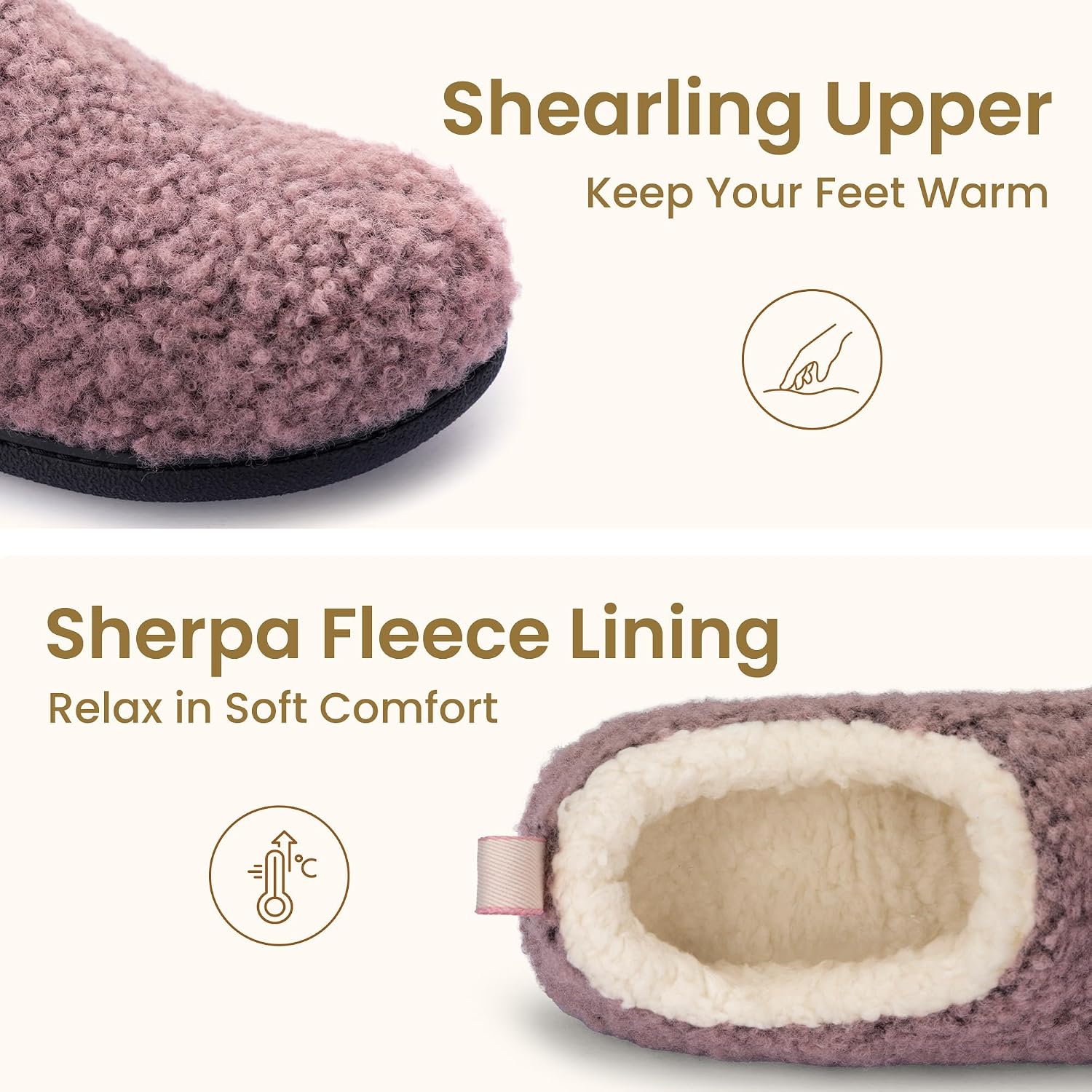 RockDove Women's Nomad Faux Shearling Slipper
