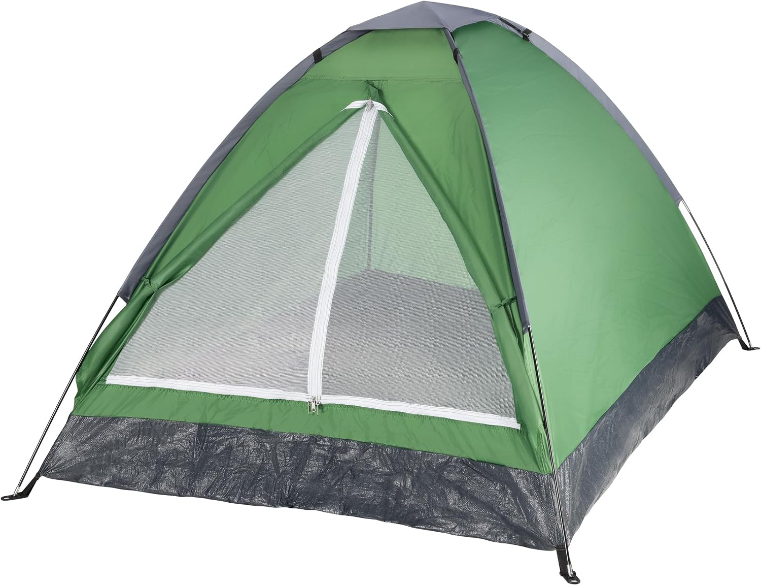 2 Person Camping Tent with Rain Fly and Carrying Bag - Lightweight Outdoor Tent for Backpacking, Hiking, or Beach Use by Wakeman Outdoors (Green)