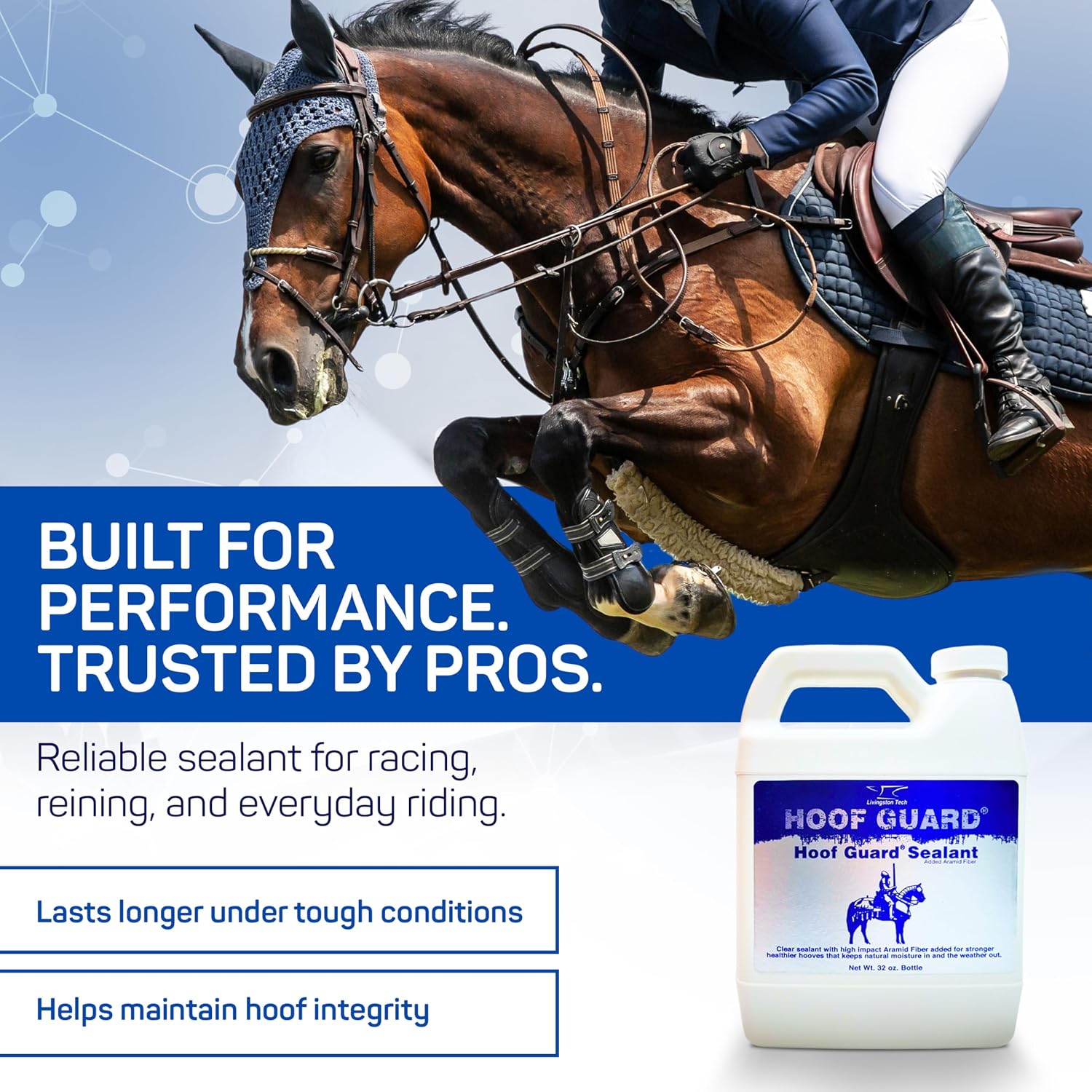 Hoof Guard Sealant Refill, Horse Hoof Oil & Conditioner for Horses, 32 oz | Hoof Conditioner for Horses, Hoof Hardener with Aramid, Helps Seal Cracks