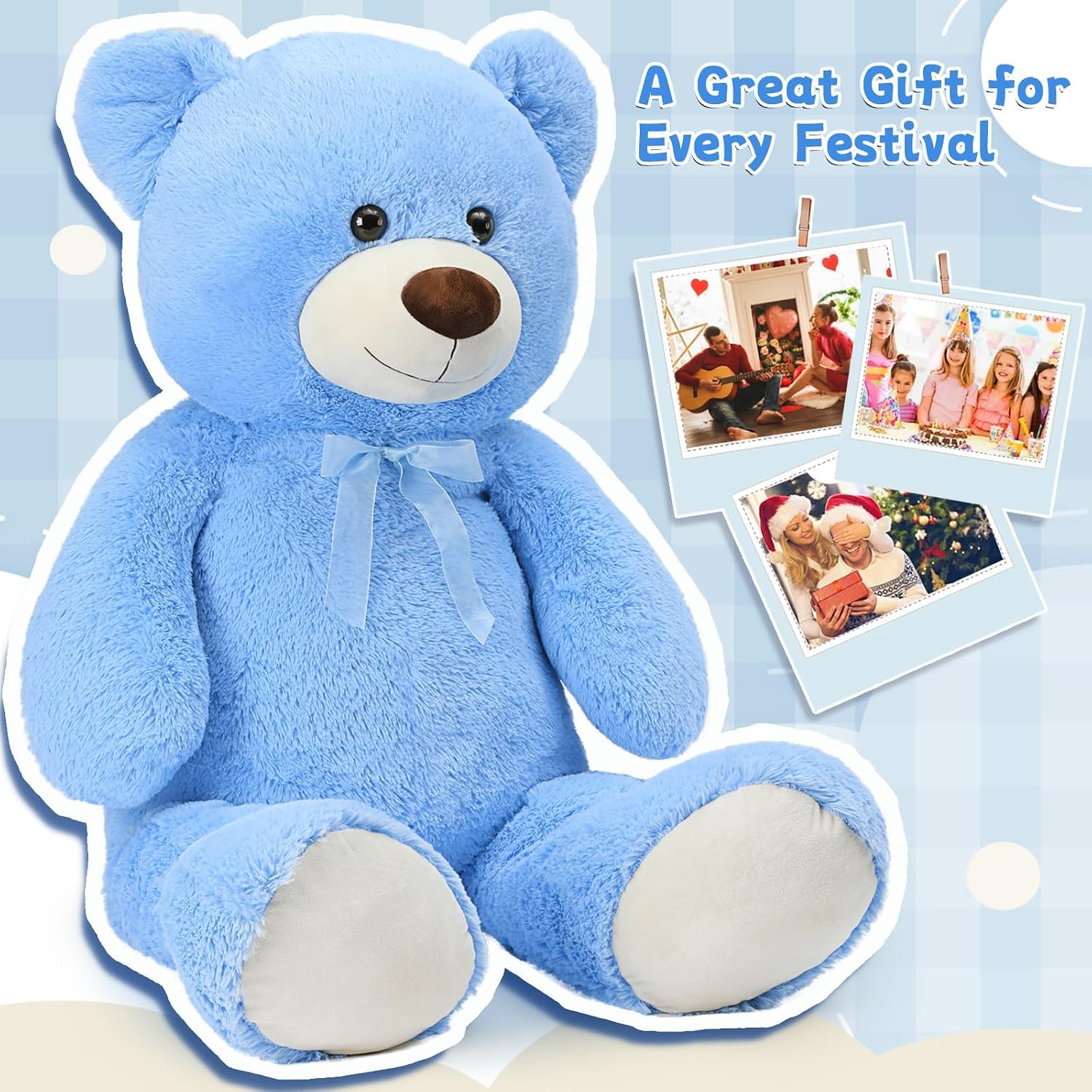Toys Studio 47 Inch Big Teddy Bear Giant Stuffed Animal for Girls