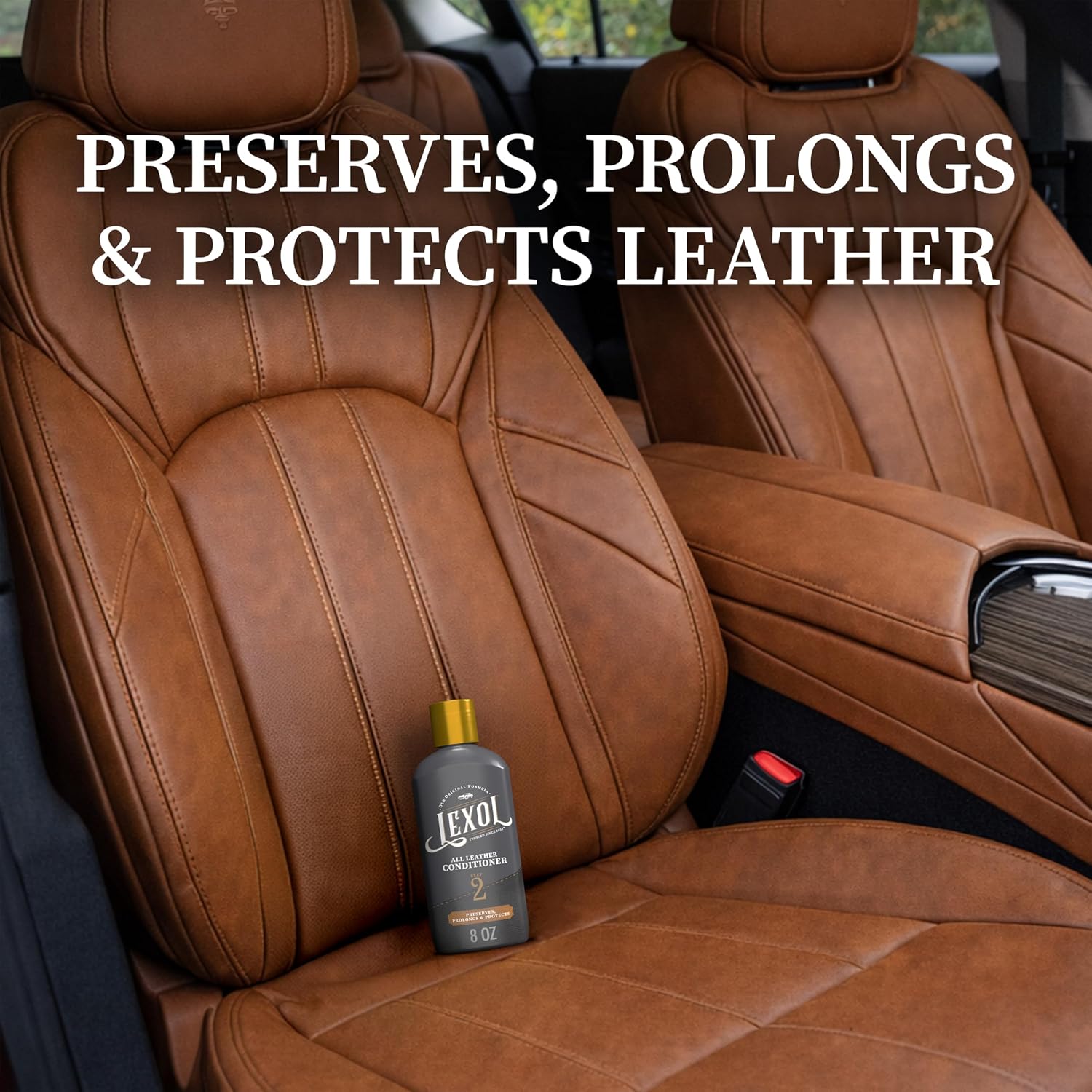 Lexol All Leather Cleaner 8 oz – Deep Cleaning formula for car interior, couches, furniture, shoes, boots, purses, jackets, gloves, saddles and motorcycle gear